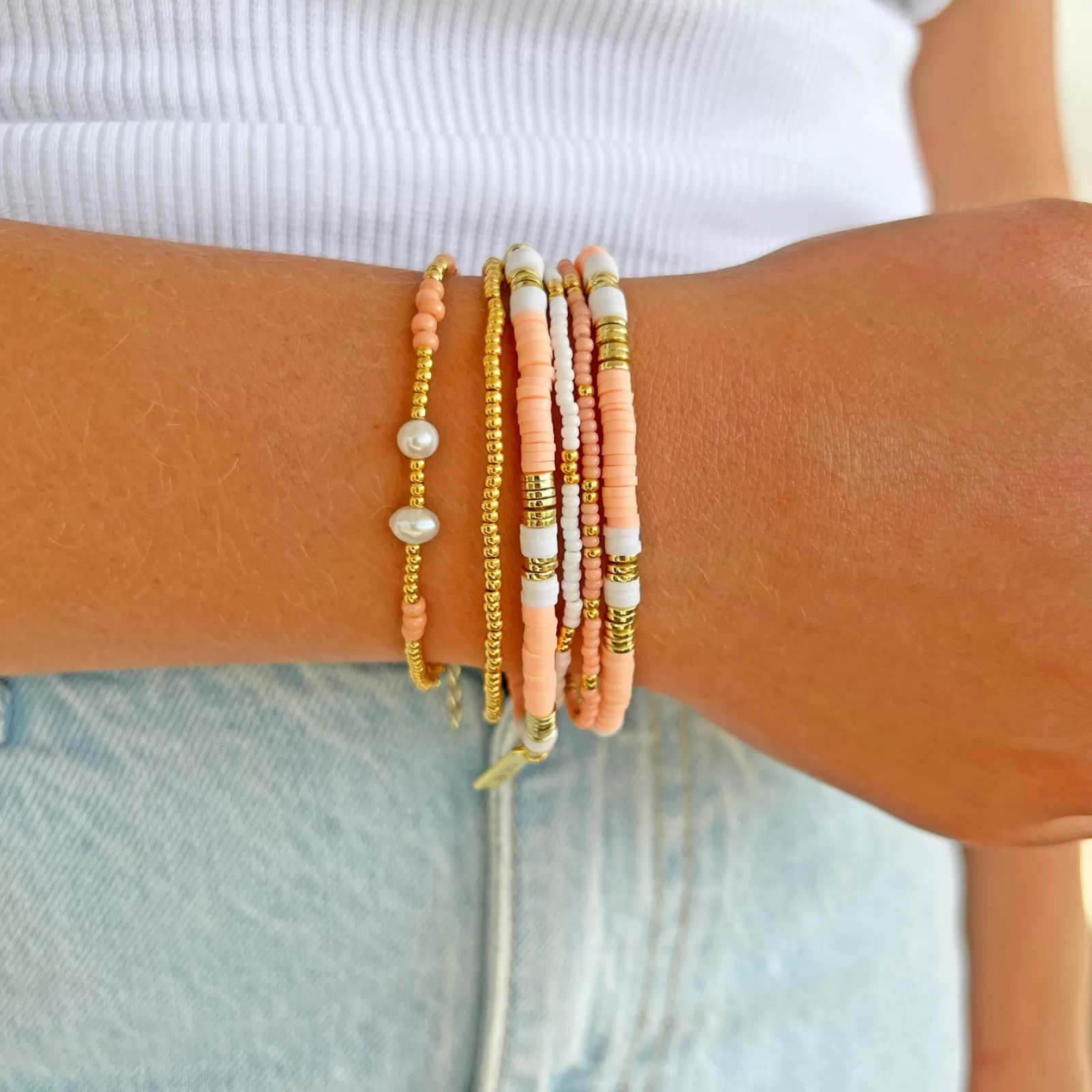 Arms Of Eve Beaded | Beaded | Amari Bracelet - Coral