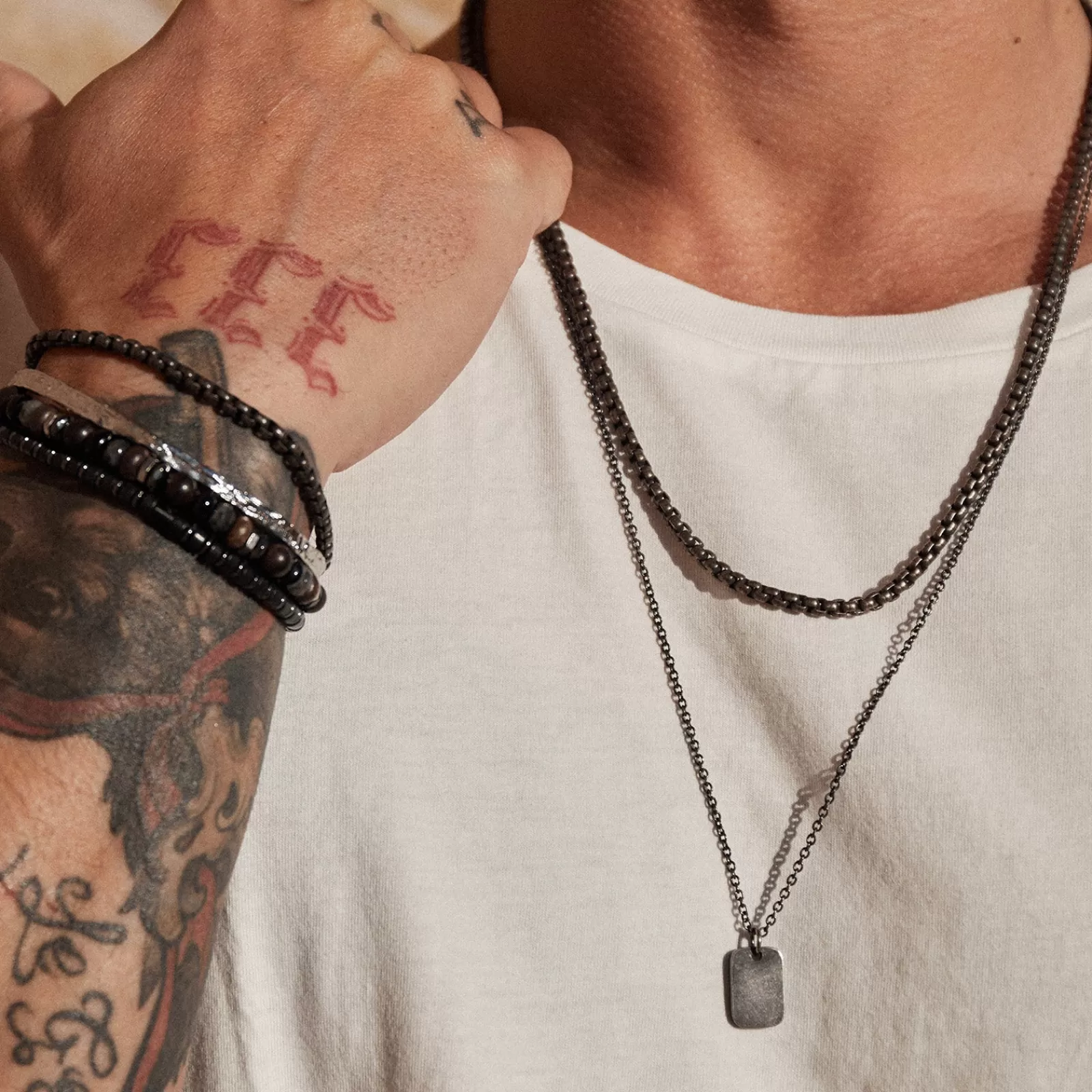 Arms Of Eve Mens | Mens | Banksy Men's Tag Necklace