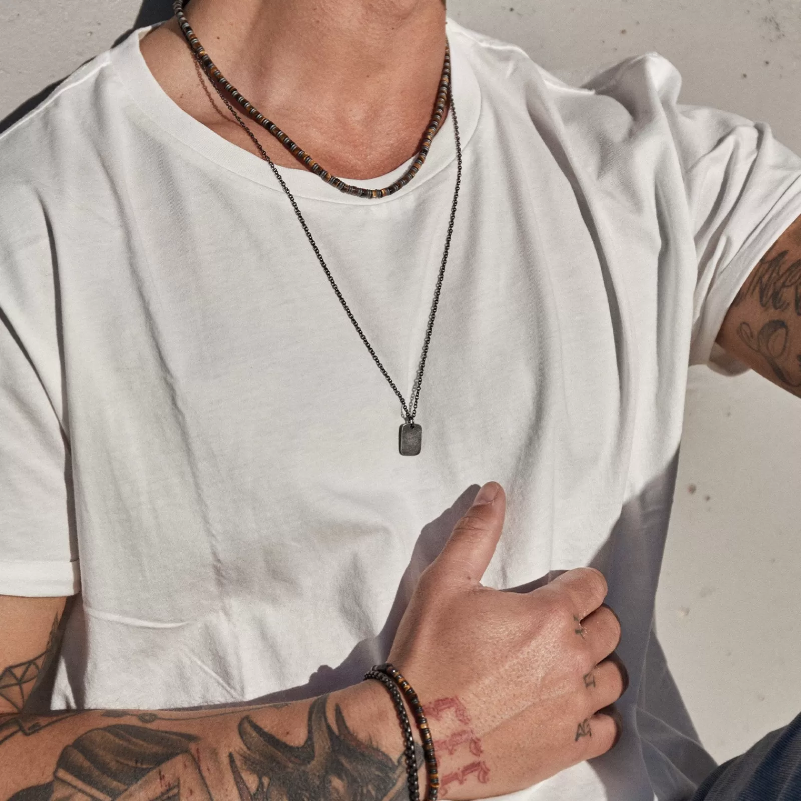 Arms Of Eve Mens | Mens | Banksy Men's Tag Necklace