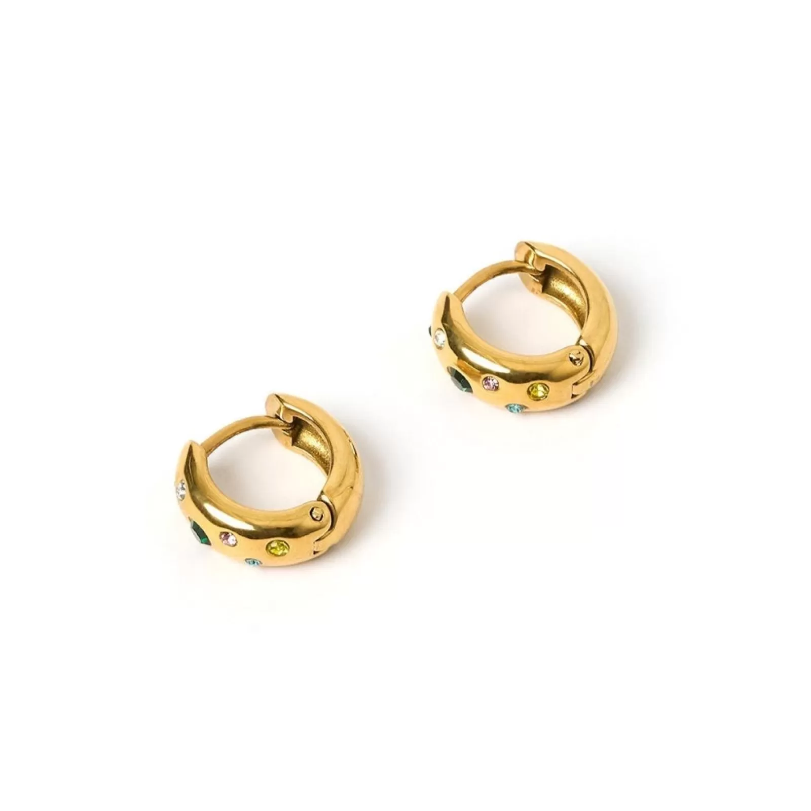 Arms Of Eve Stones | Hoops | Bardot Gold Earrings