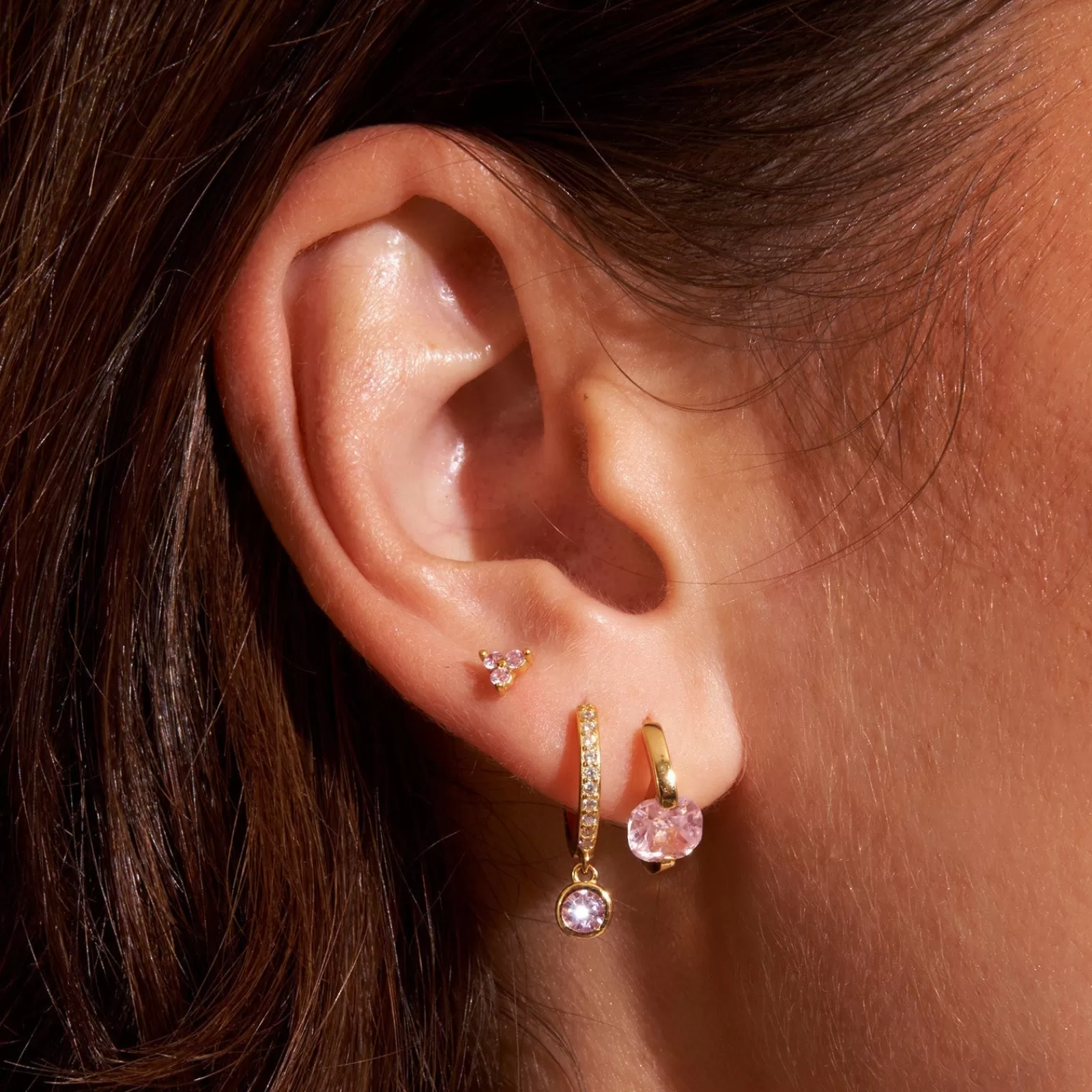 Arms Of Eve Singles | Cassia Single Stack Stud Earring - Rose