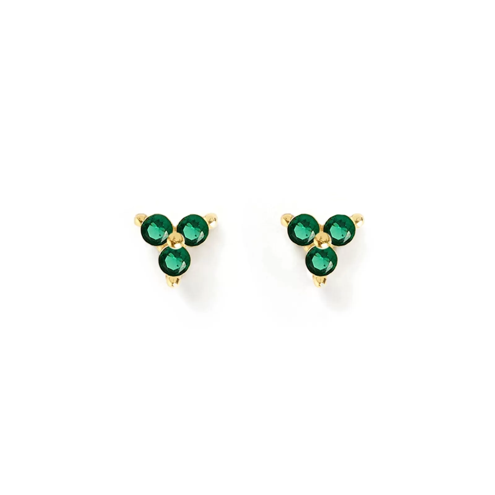 Arms Of Eve Stones | Studs | Cassia Stud Earrings - Emerald