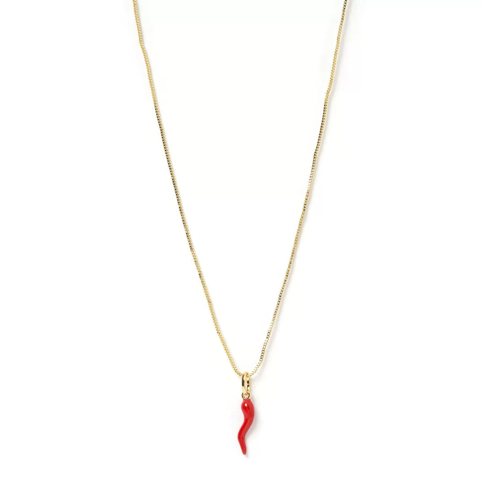 Arms Of Eve Pendant | Cornicello Red Charm Necklace