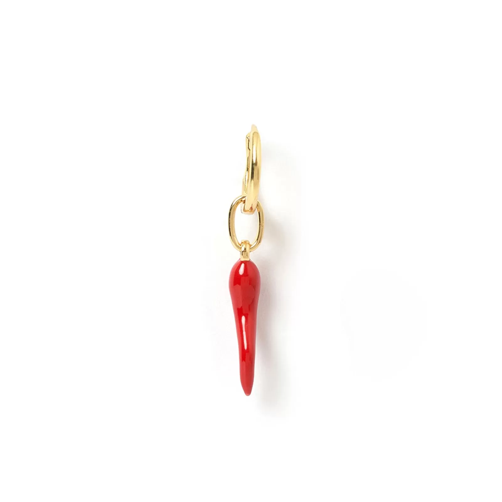 Arms Of Eve Singles | Cornicello Red Single Charm Earring