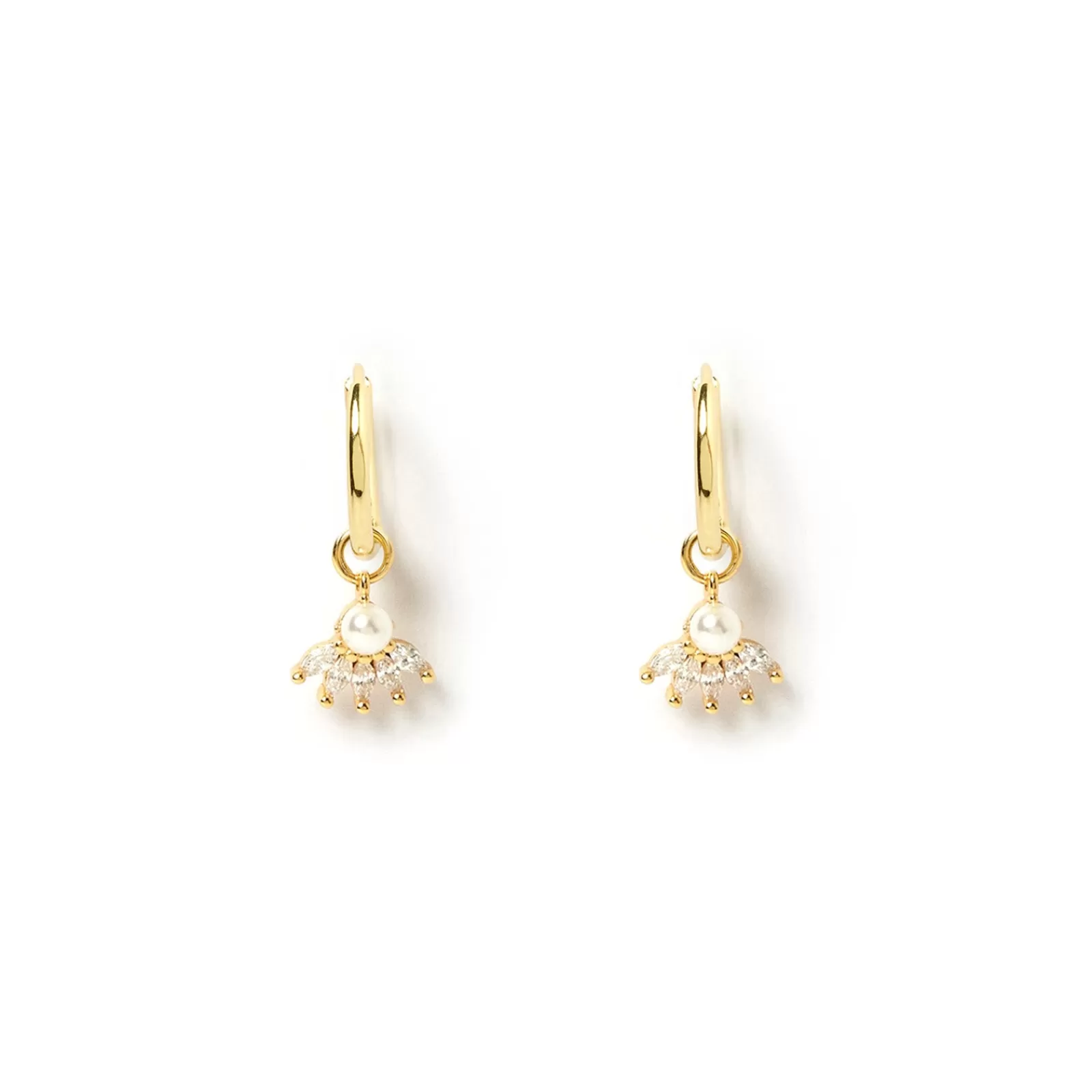 Arms Of Eve Pearl | Charms | Della Gold Charm Earrings