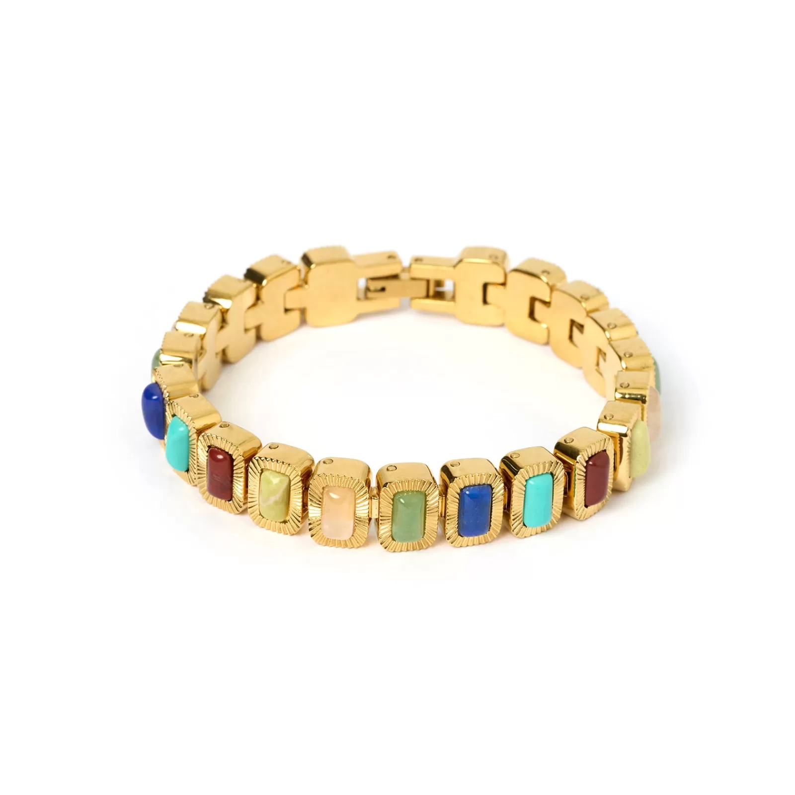 Arms Of Eve Stones | Elkie Gold Bracelet