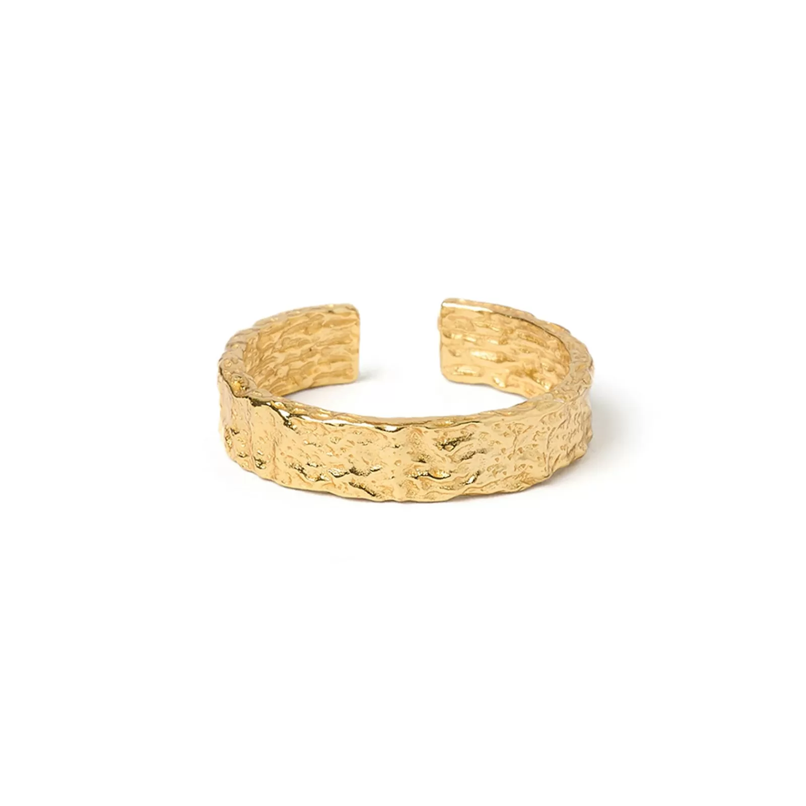 Arms Of Eve Gold | Adjustable | Eros Gold Textured Ring - Medium