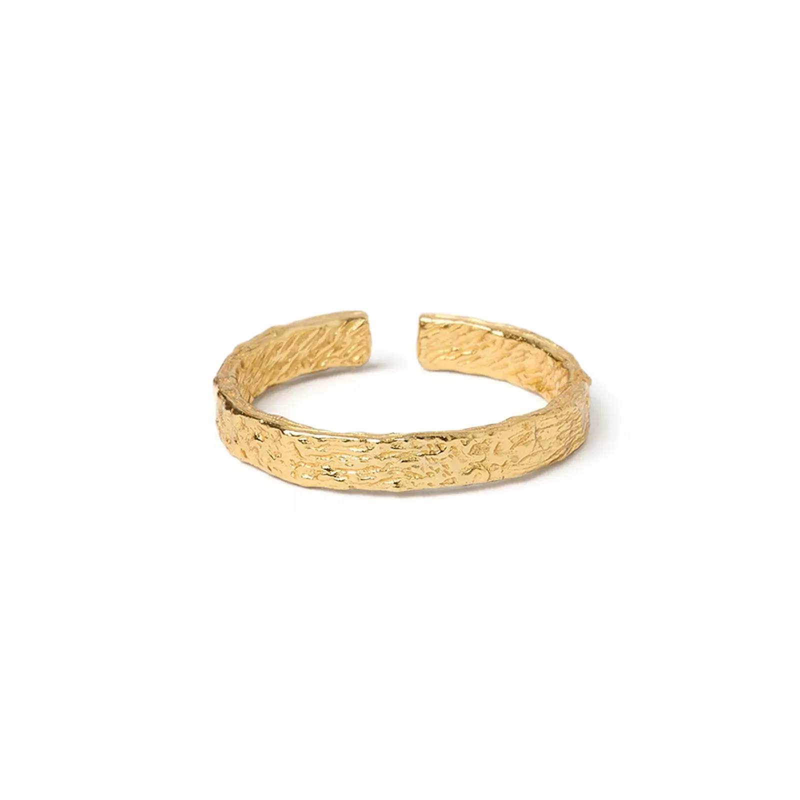 Arms Of Eve Adjustable | Stacking | Eros Gold Textured Ring - Small