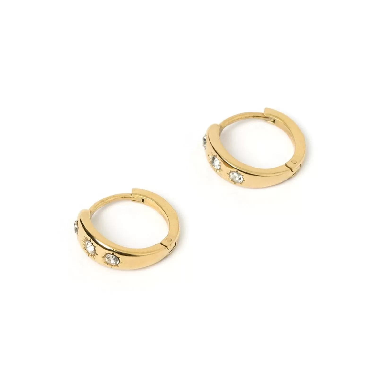 Arms Of Eve Stones | Hoops | Francesca Gold Earrings