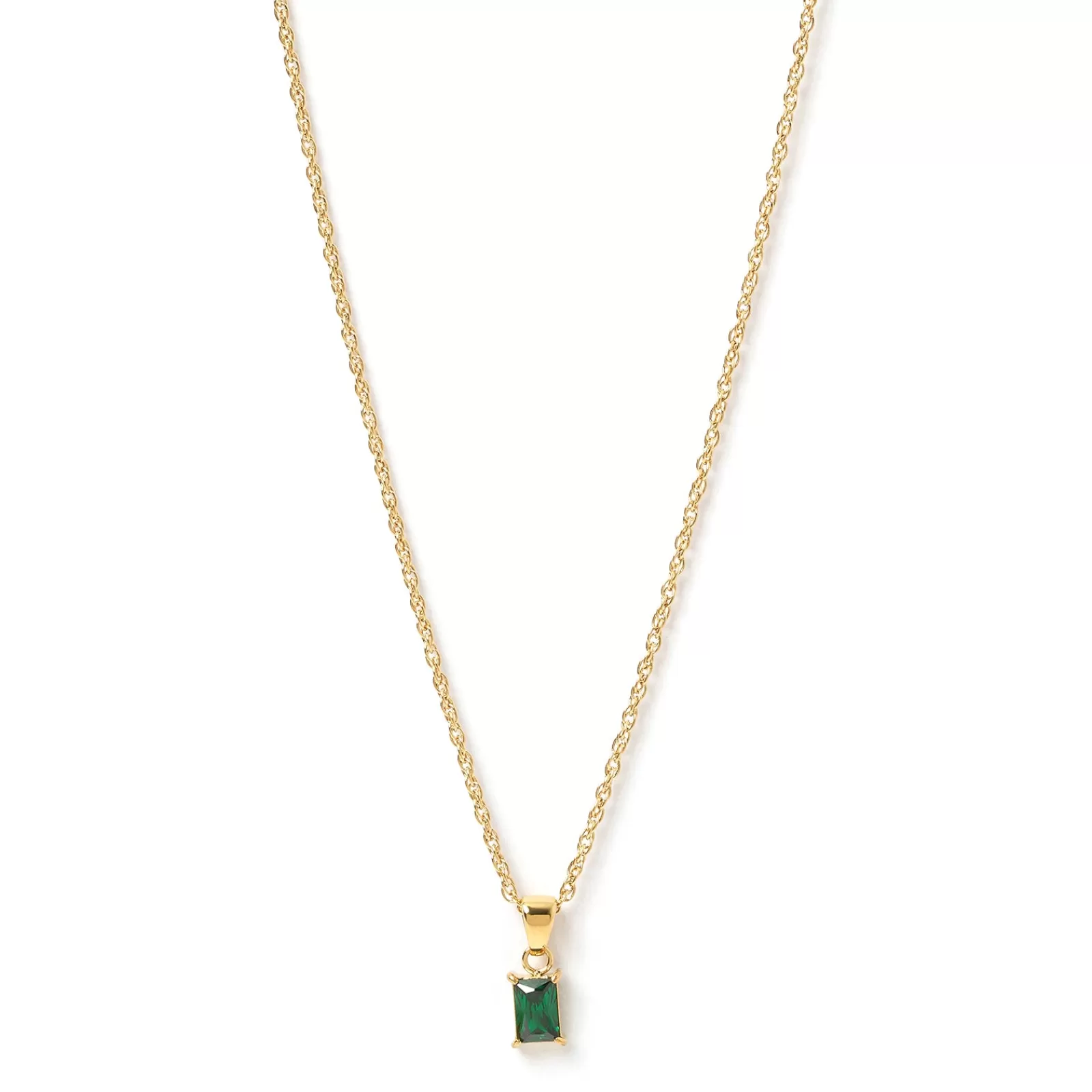 Arms Of Eve Stones | Pendant | Gia Gold Necklace - Emerald