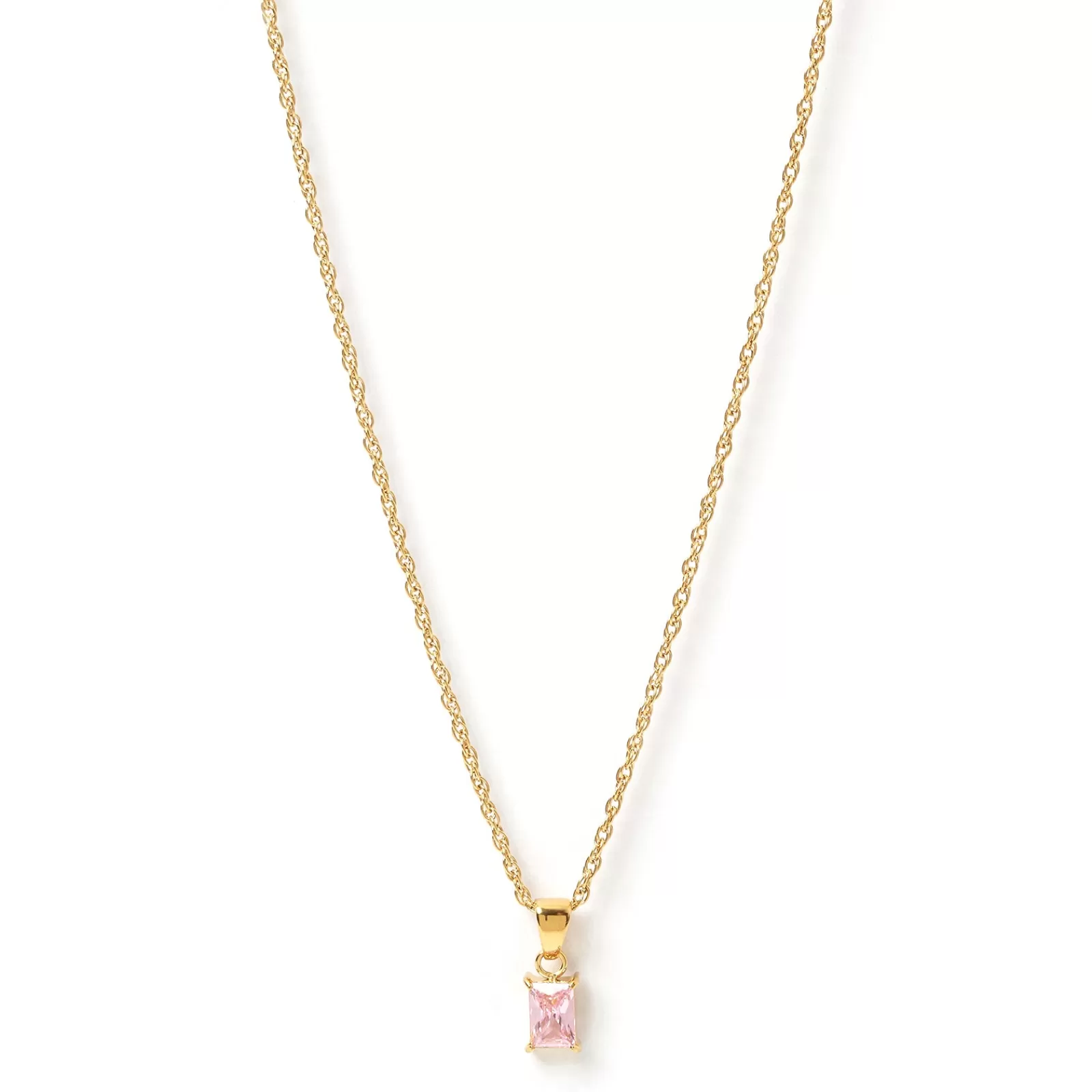 Arms Of Eve Stones | Pendant | Gia Gold Necklace - Rose