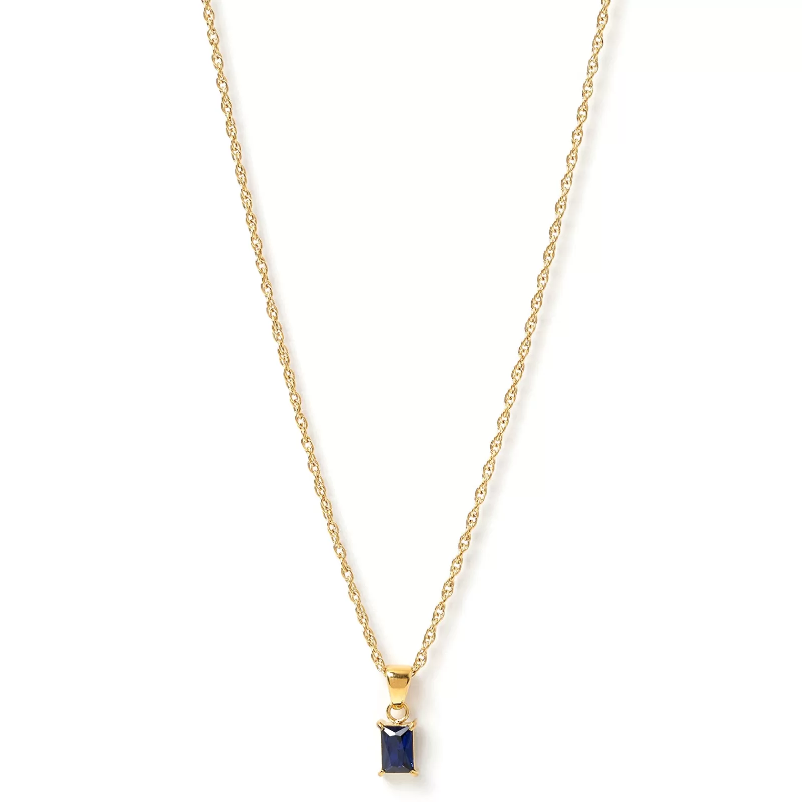 Arms Of Eve Stones | Pendant | Gia Gold Necklace - Sapphire