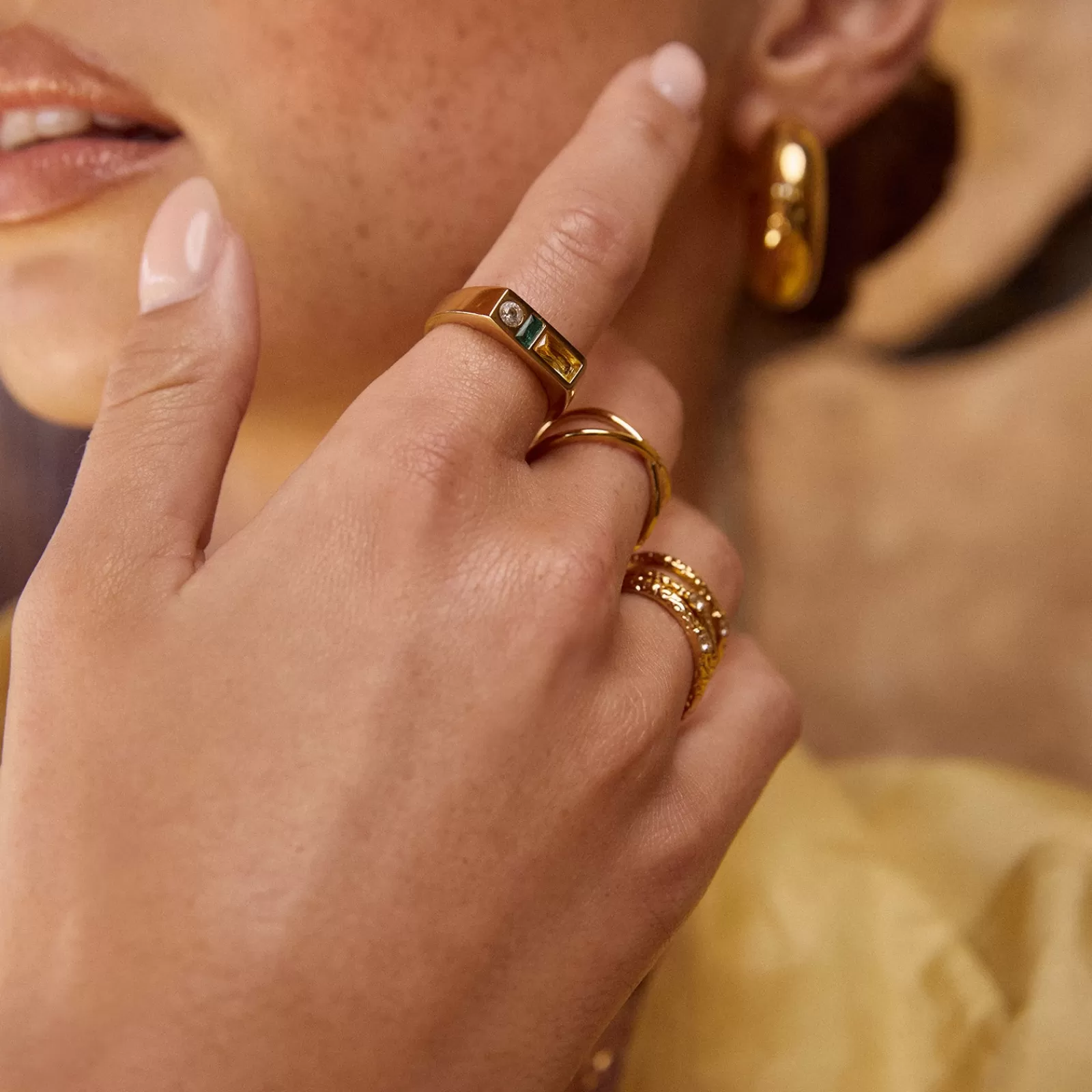 Arms Of Eve Stones | Statement | Gypsy Gold Ring