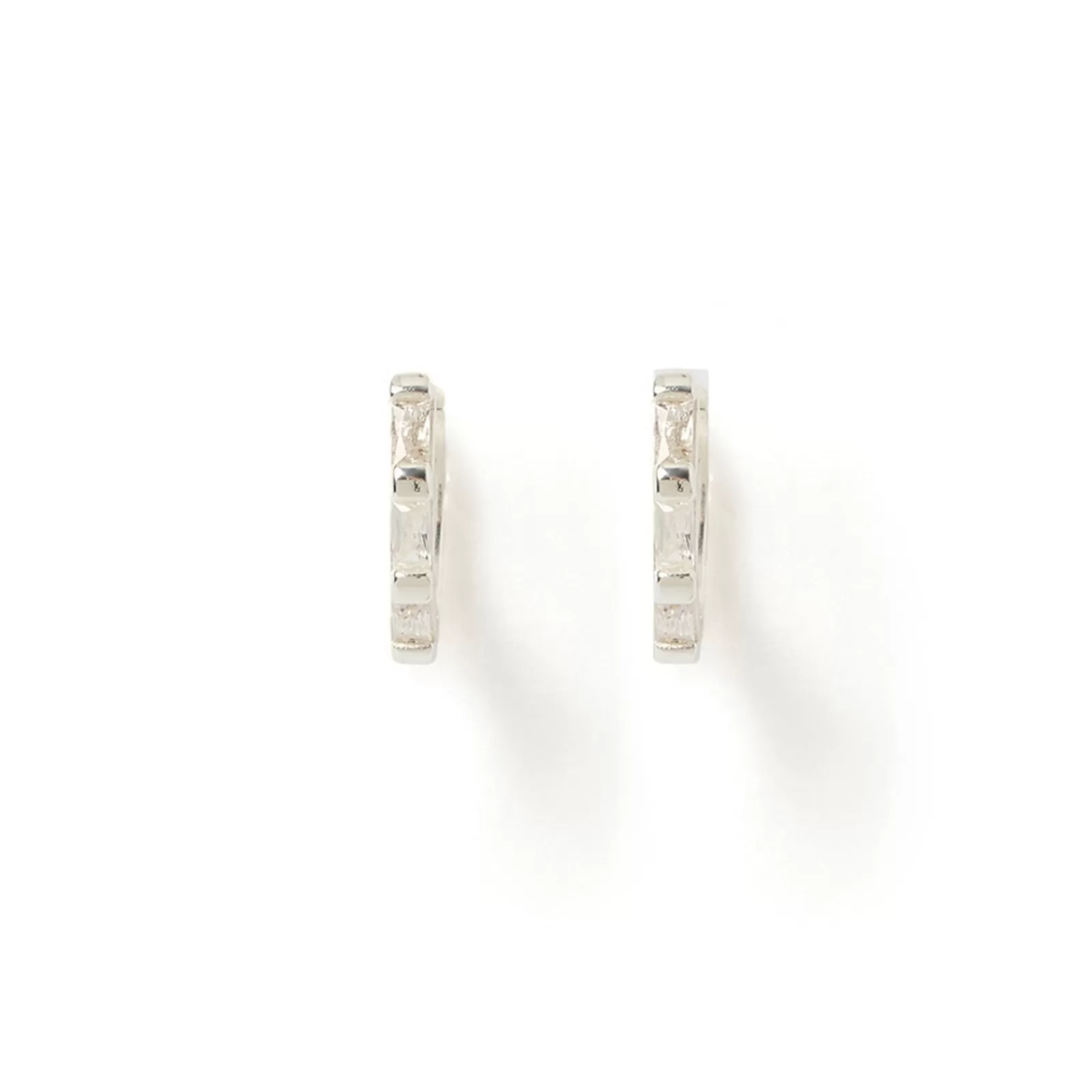 Arms Of Eve Stones | Silver | Holi Silver Huggie Earrings