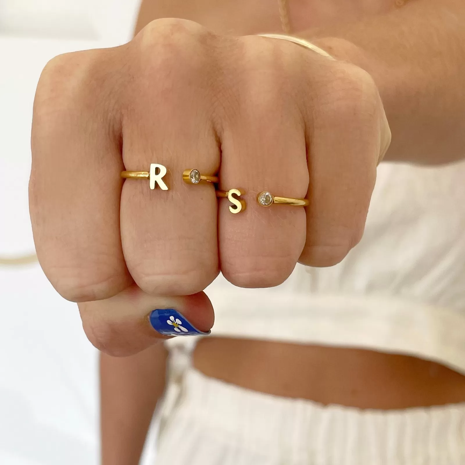 Arms Of Eve Stones | Initial Ring