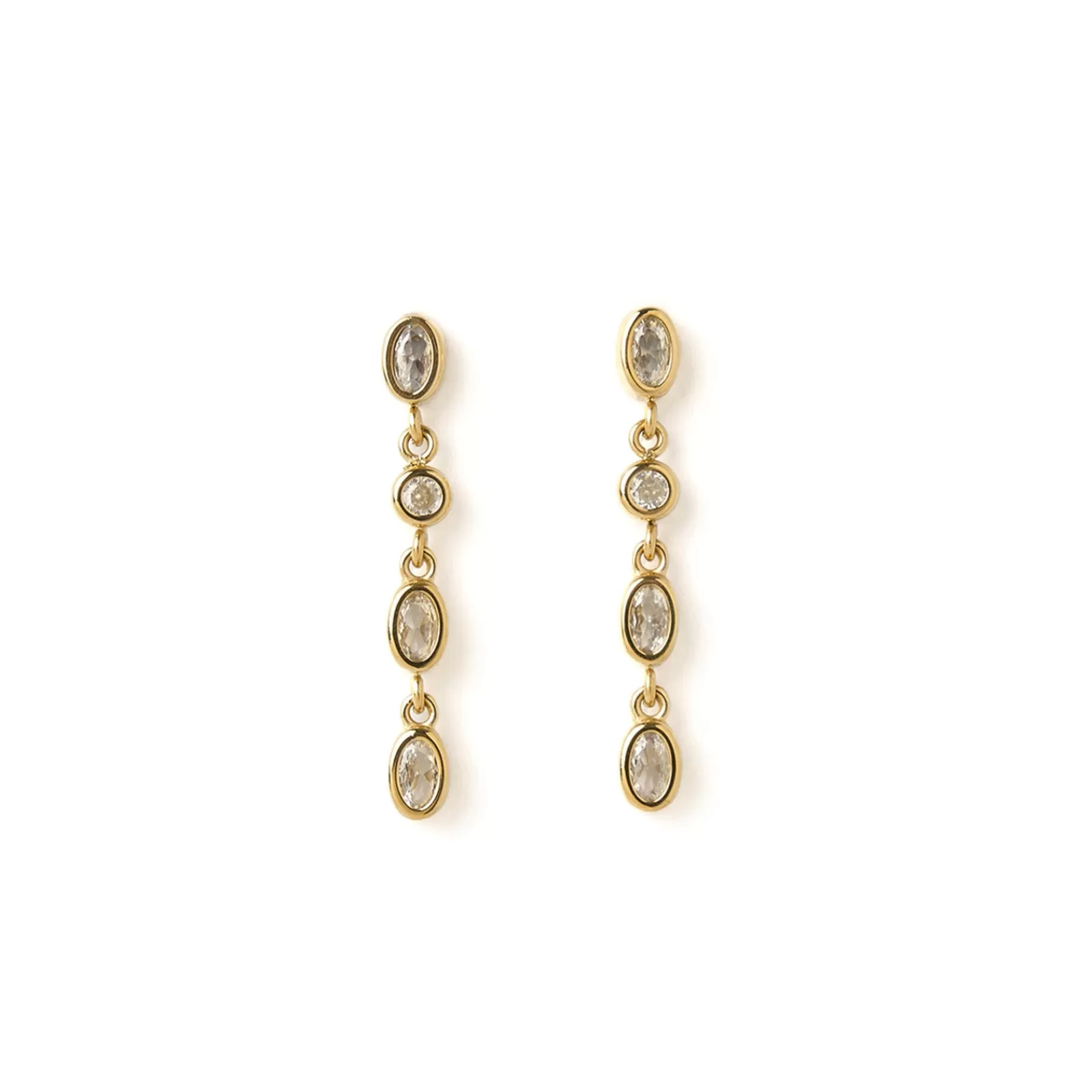 Arms Of Eve Stones | Statement | Isadora Gold Earrings - Stone