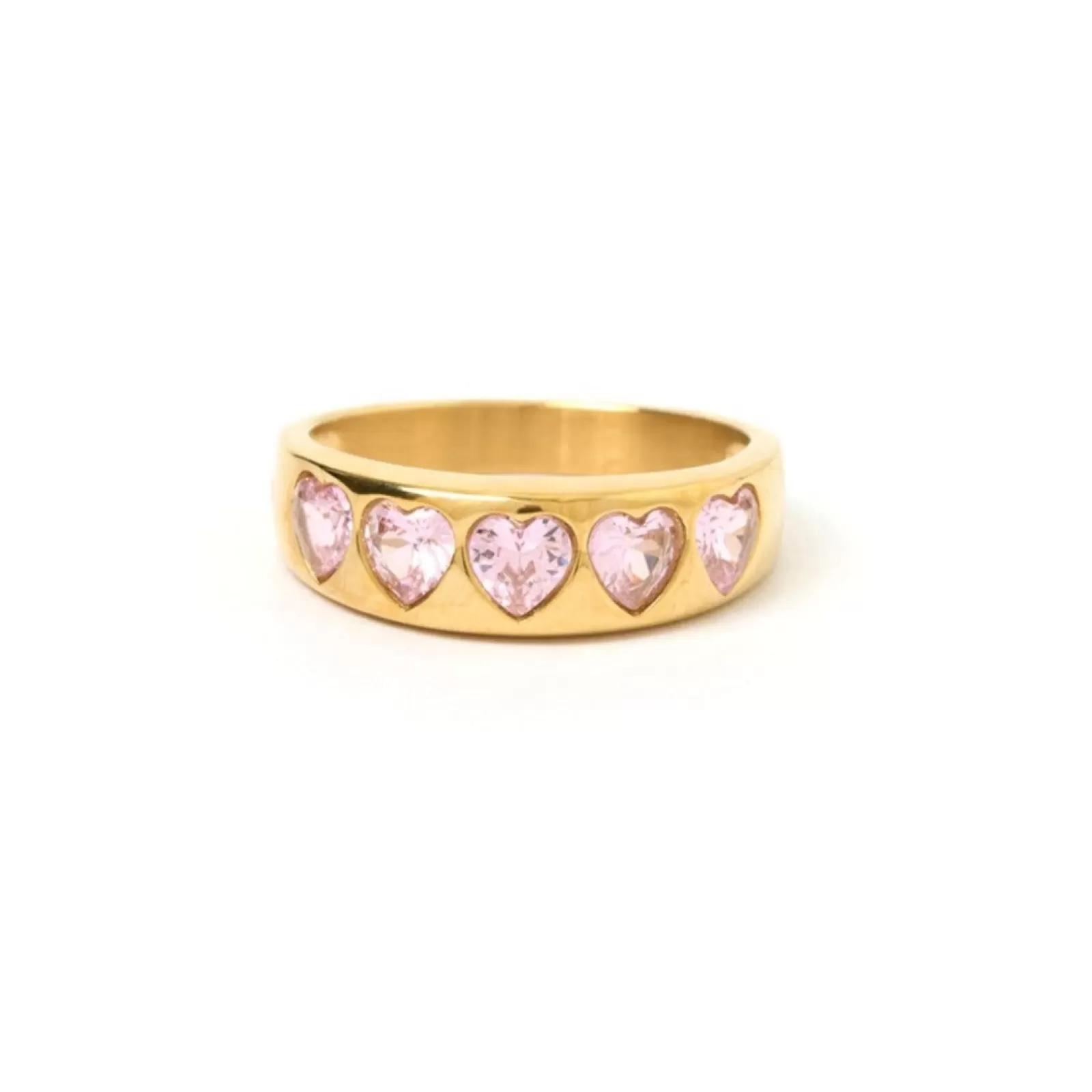 Arms Of Eve Stones | Statement | J'adore Gold Ring - Pink