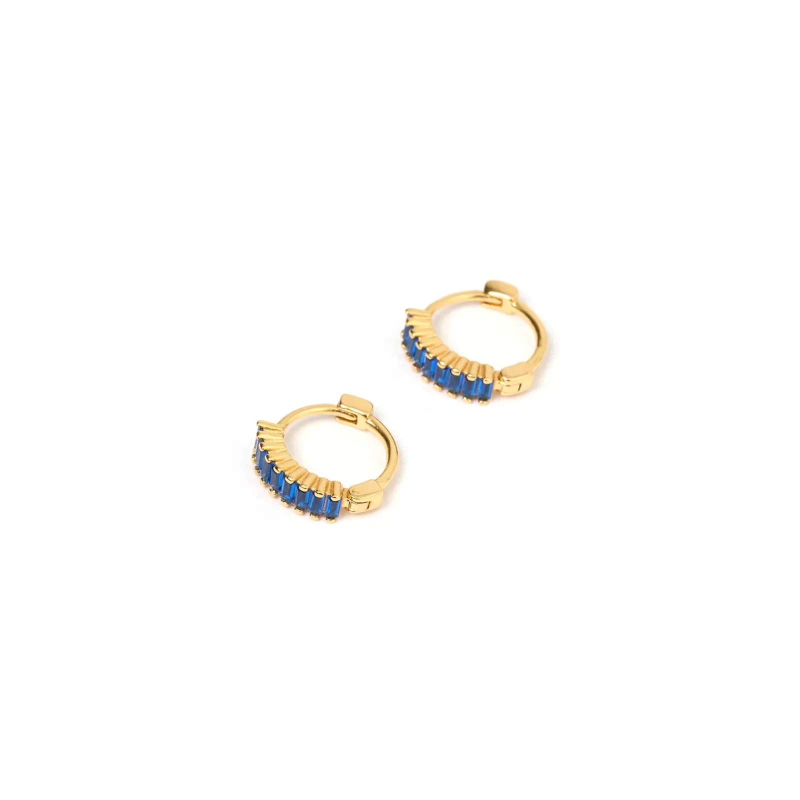 Arms Of Eve Stones | Huggies | Khloe Gold Earrings - Sapphire