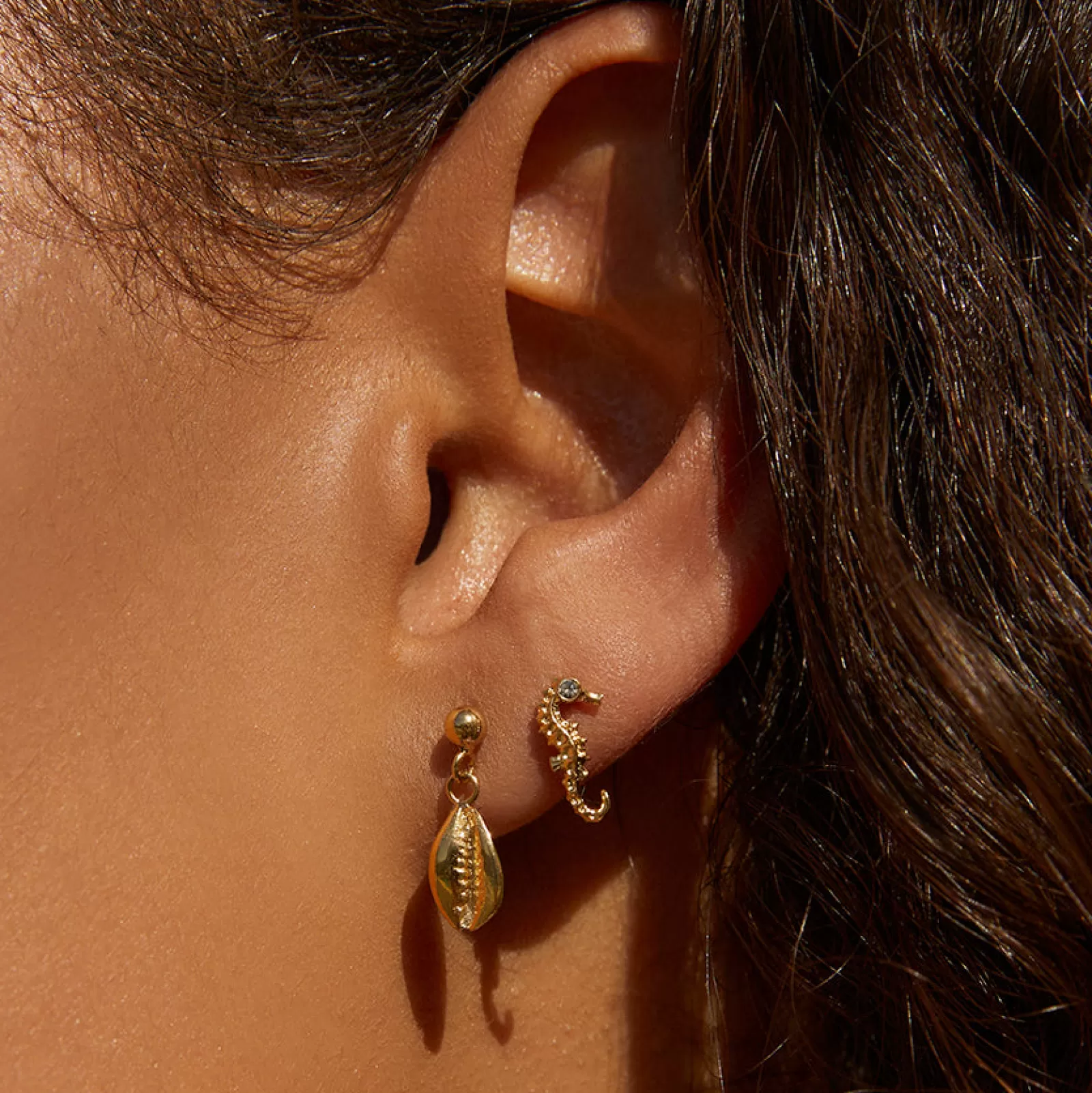 Arms Of Eve Gold | Charms | Kora Gold Earrings