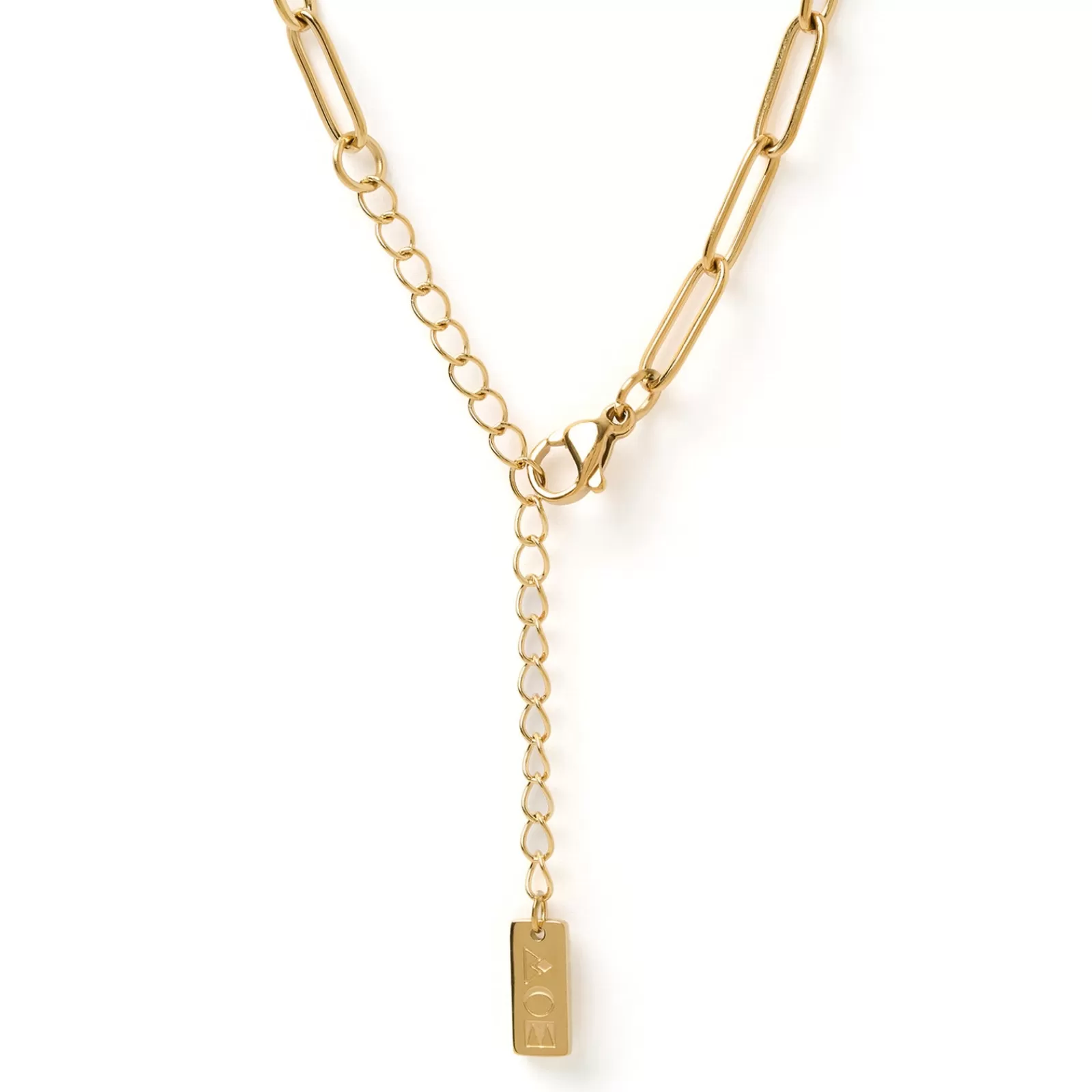 Arms Of Eve Pendant | Gold | Letter Gold Tag Necklace