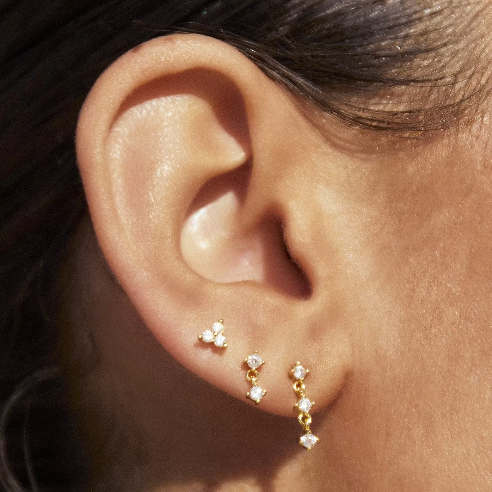 Arms Of Eve Stones | Studs | Liat Gold Earrings