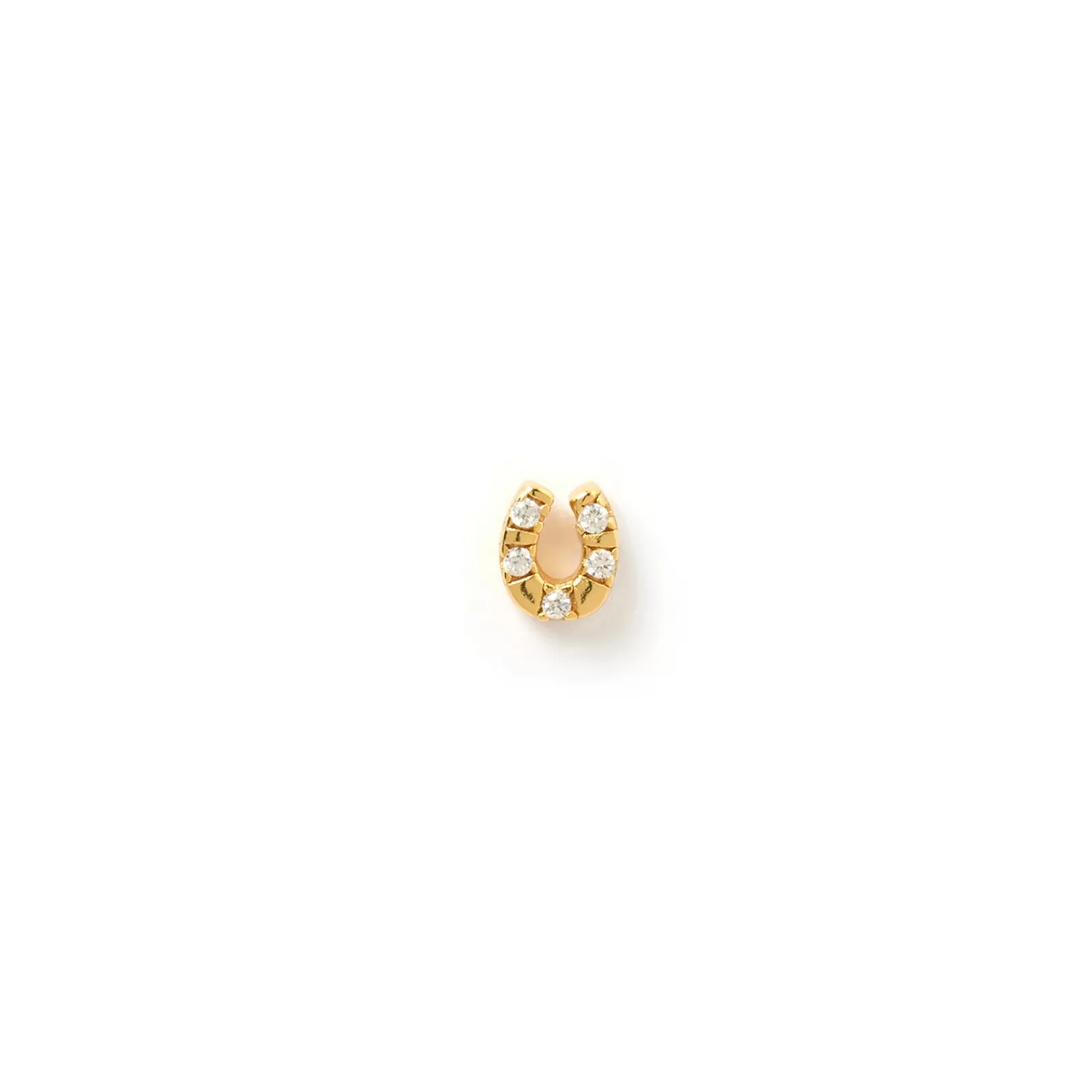 Arms Of Eve Singles | Lucky Horseshoe Gold Single Stud