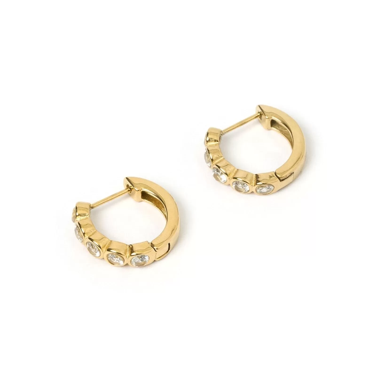 Arms Of Eve Stones | Hoops | Maeve Gold Earrings