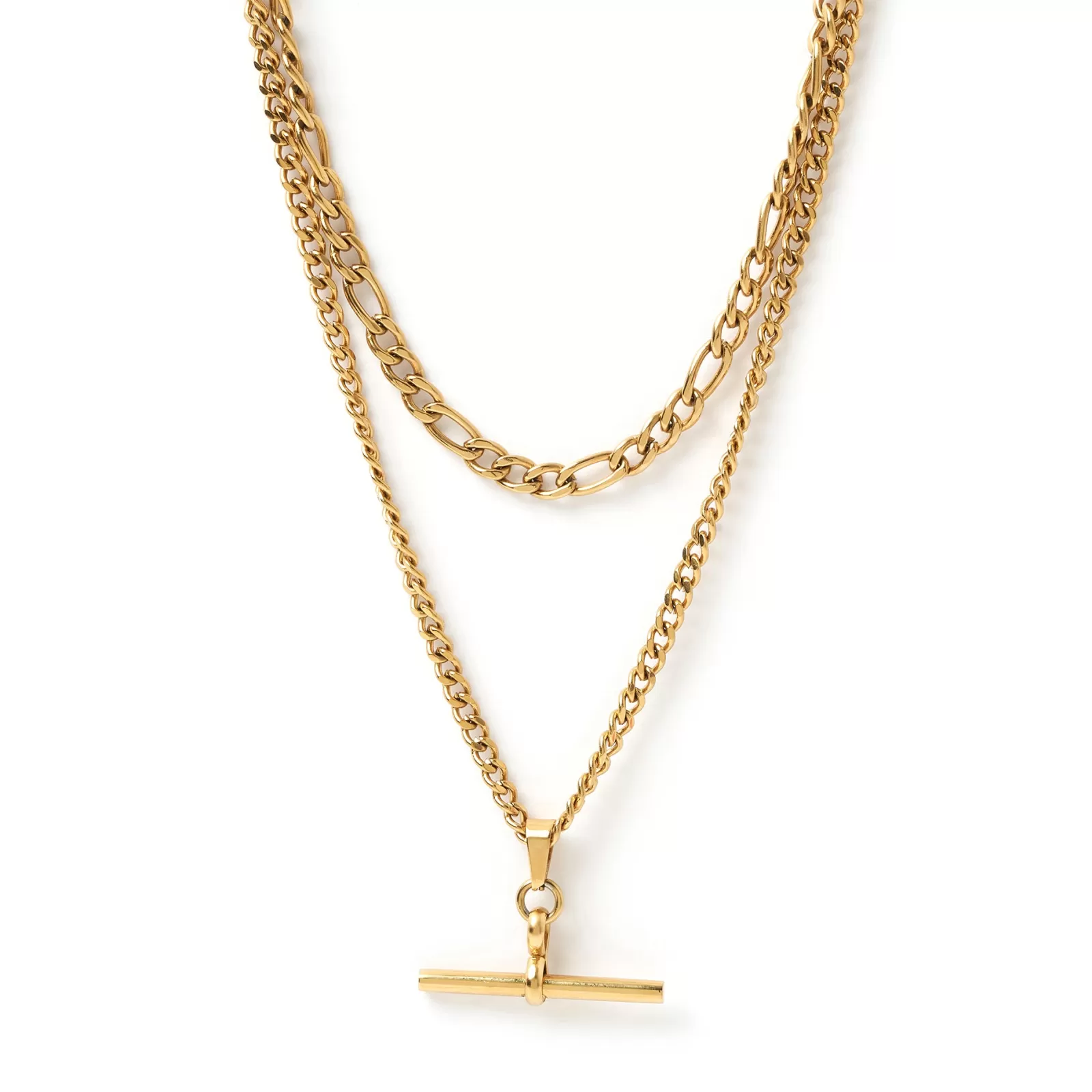 Arms Of Eve Gold | Chains | Marcella Double Stack Gold Necklace