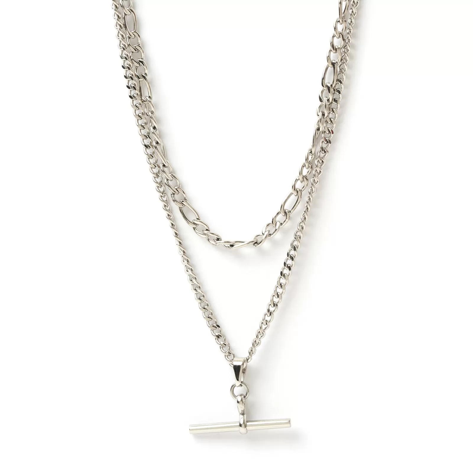 Arms Of Eve Silver | Chains | Marcella Double Stack Silver Necklace