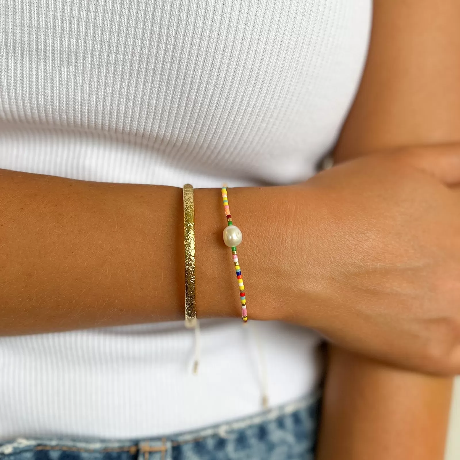 Arms Of Eve Pearl | Marley Gold and Pearl Bracelet