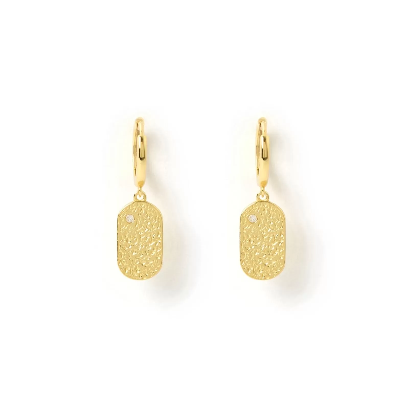 Arms Of Eve Gold | Mendoza Gold Huggie Earrings