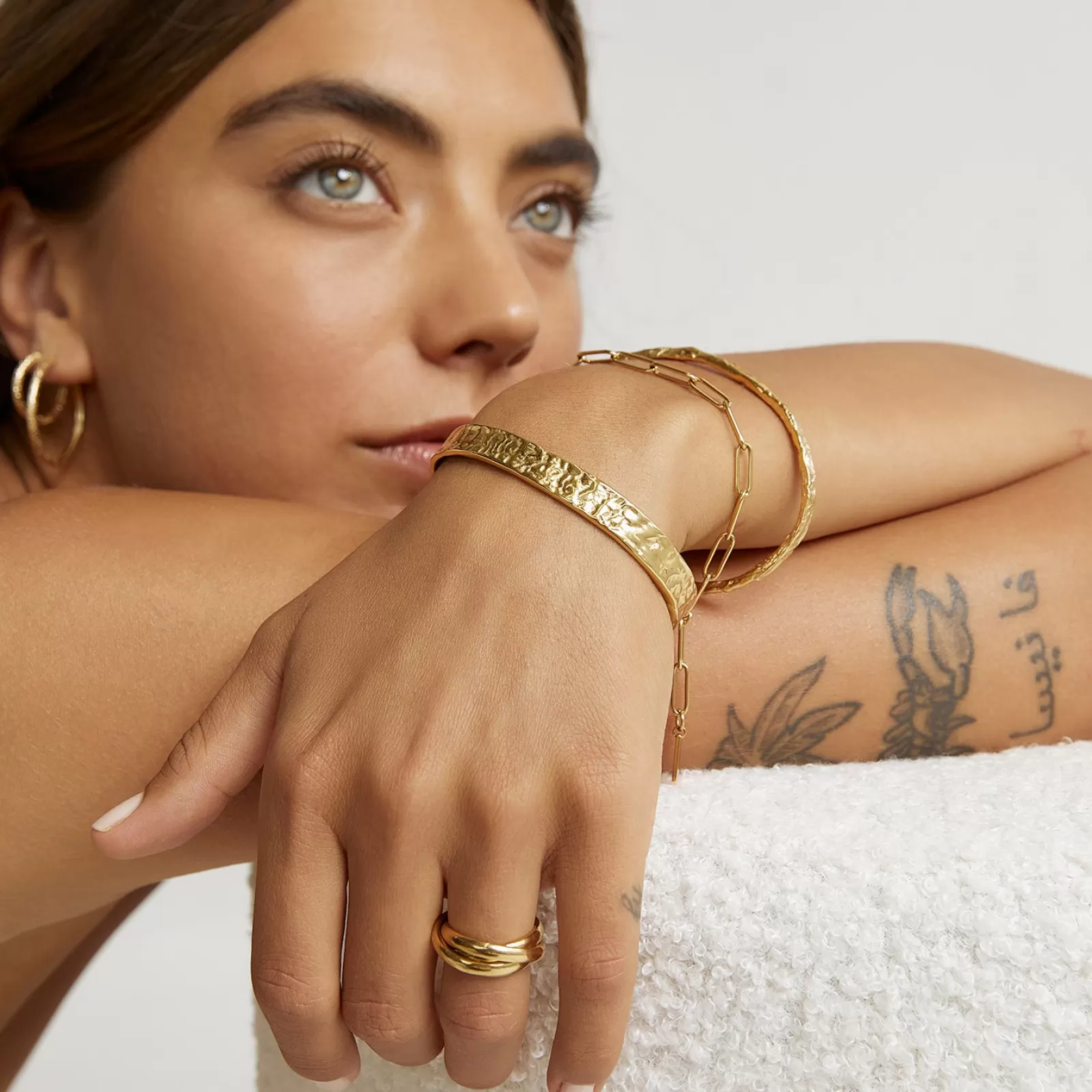 Arms Of Eve Gold | Cuffs | Olivia Gold Cuff Bracelet