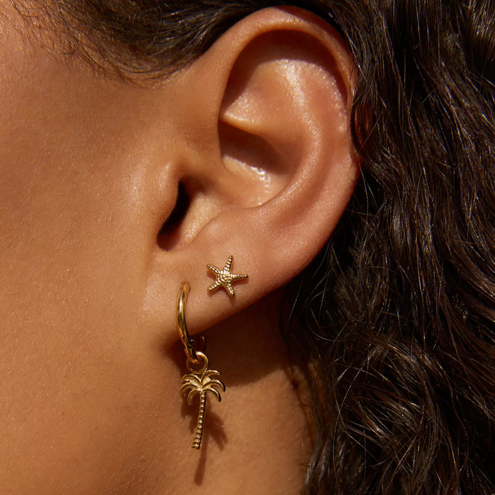 Arms Of Eve Gold | Charms | Palm Springs Gold Earrings