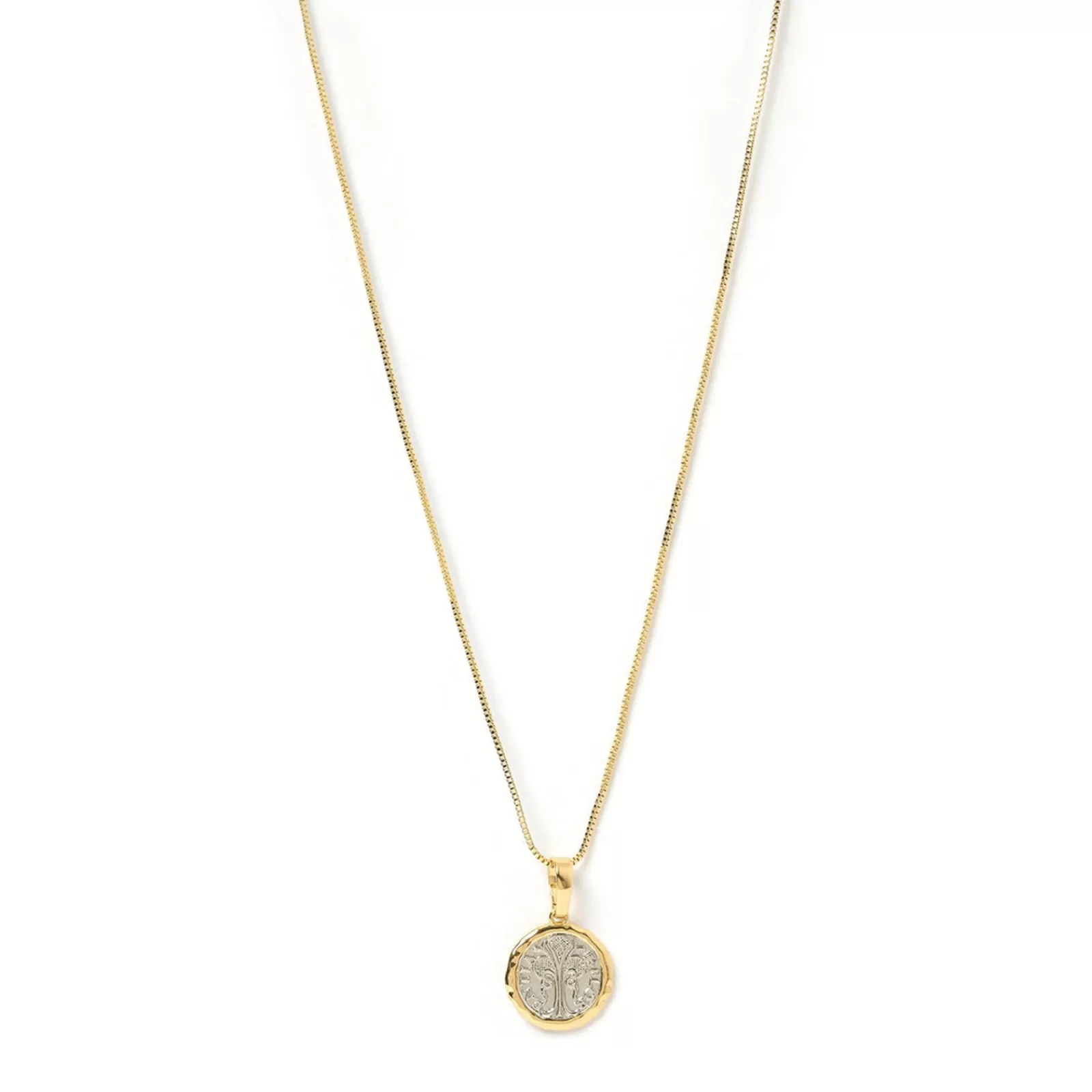 Arms Of Eve Pendant | Piccolo Two Tone Charm Necklace