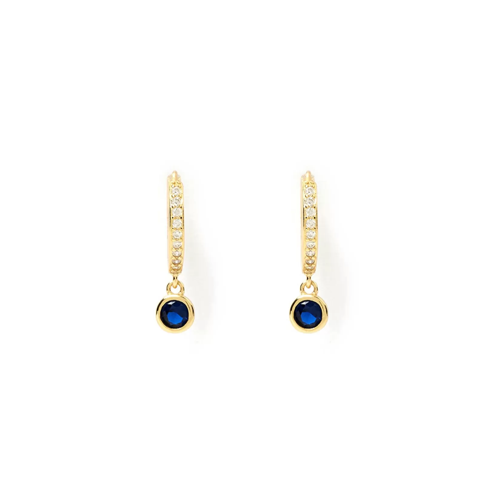 Arms Of Eve Stones | Rhodes Gold Earrings - Sapphire