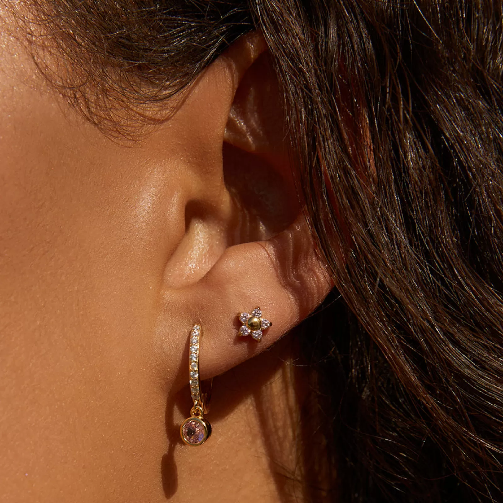 Arms Of Eve Singles | Rhodes Single Stacker Earring - Rose