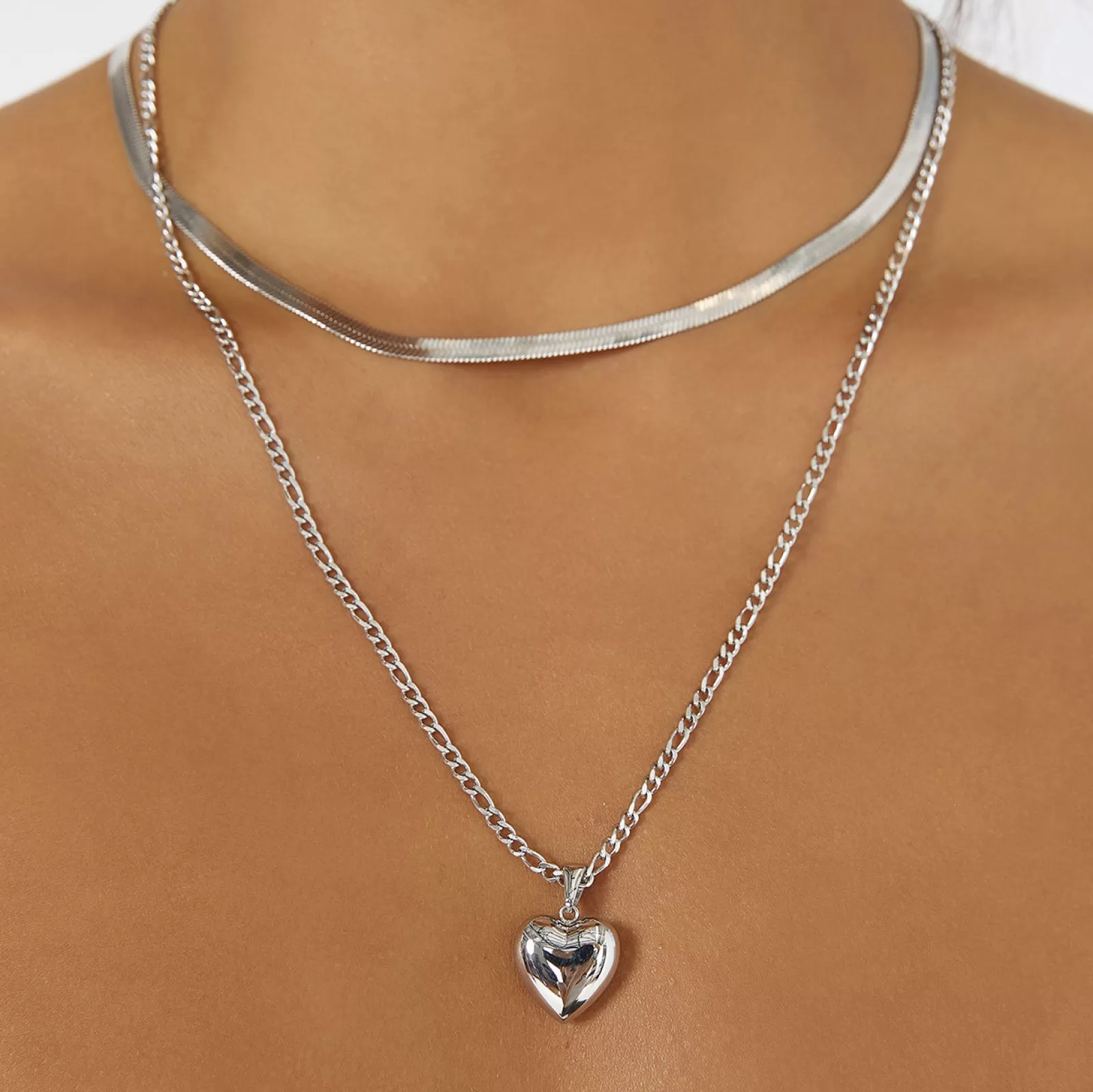 Arms Of Eve Silver | Pendant | Rose Heart Necklace - Silver