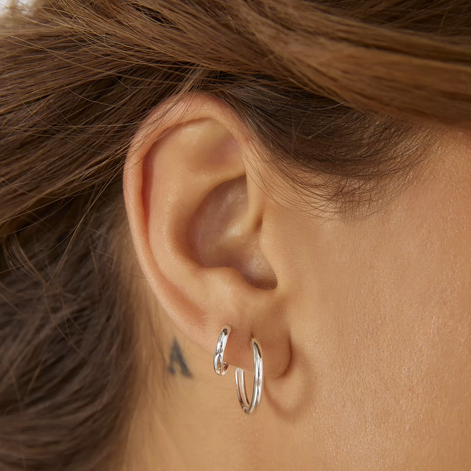 Arms Of Eve Silver | Hoops | Scarlet Silver Hoop Earrings