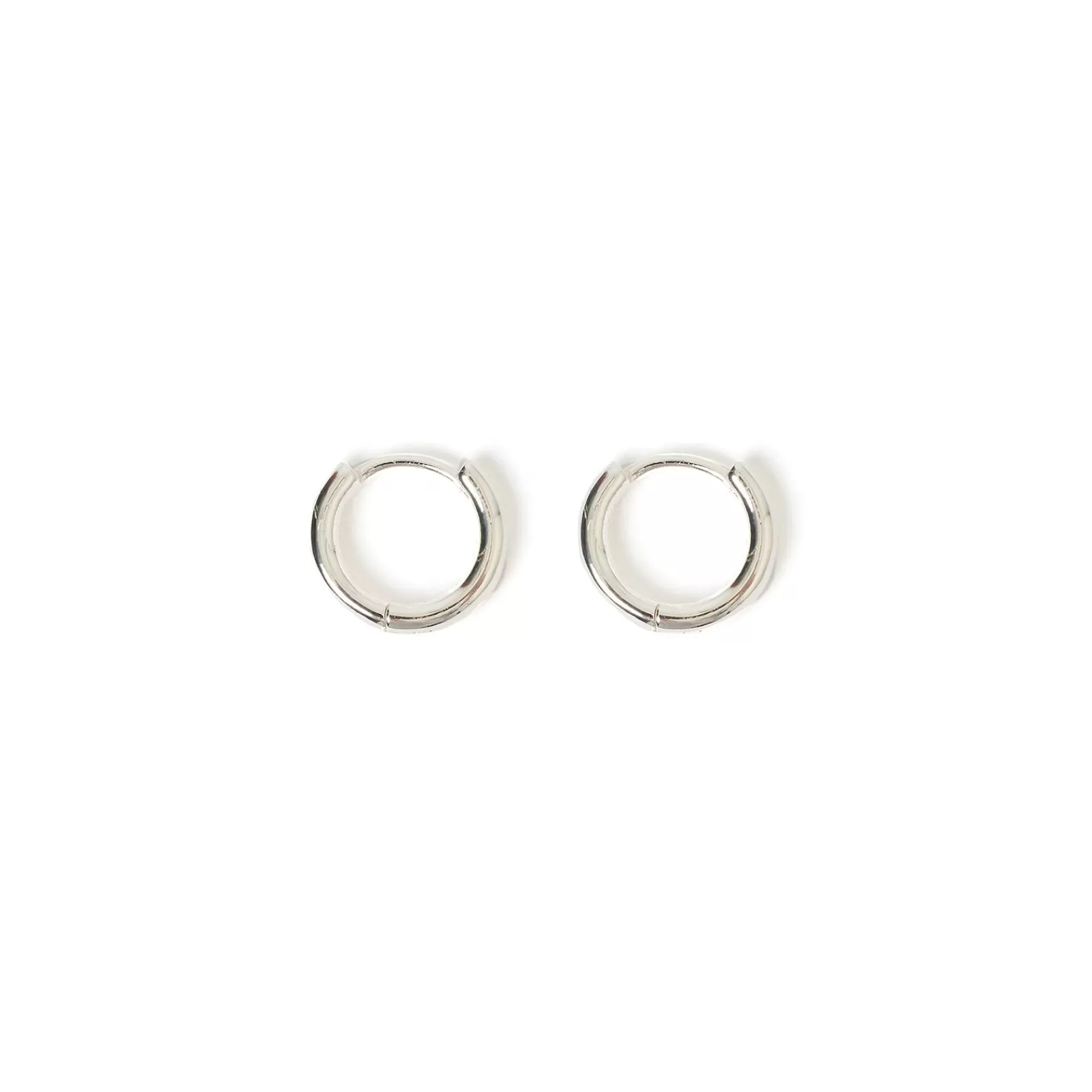 Arms Of Eve Silver | Mens | Shia Silver Huggie Earrings