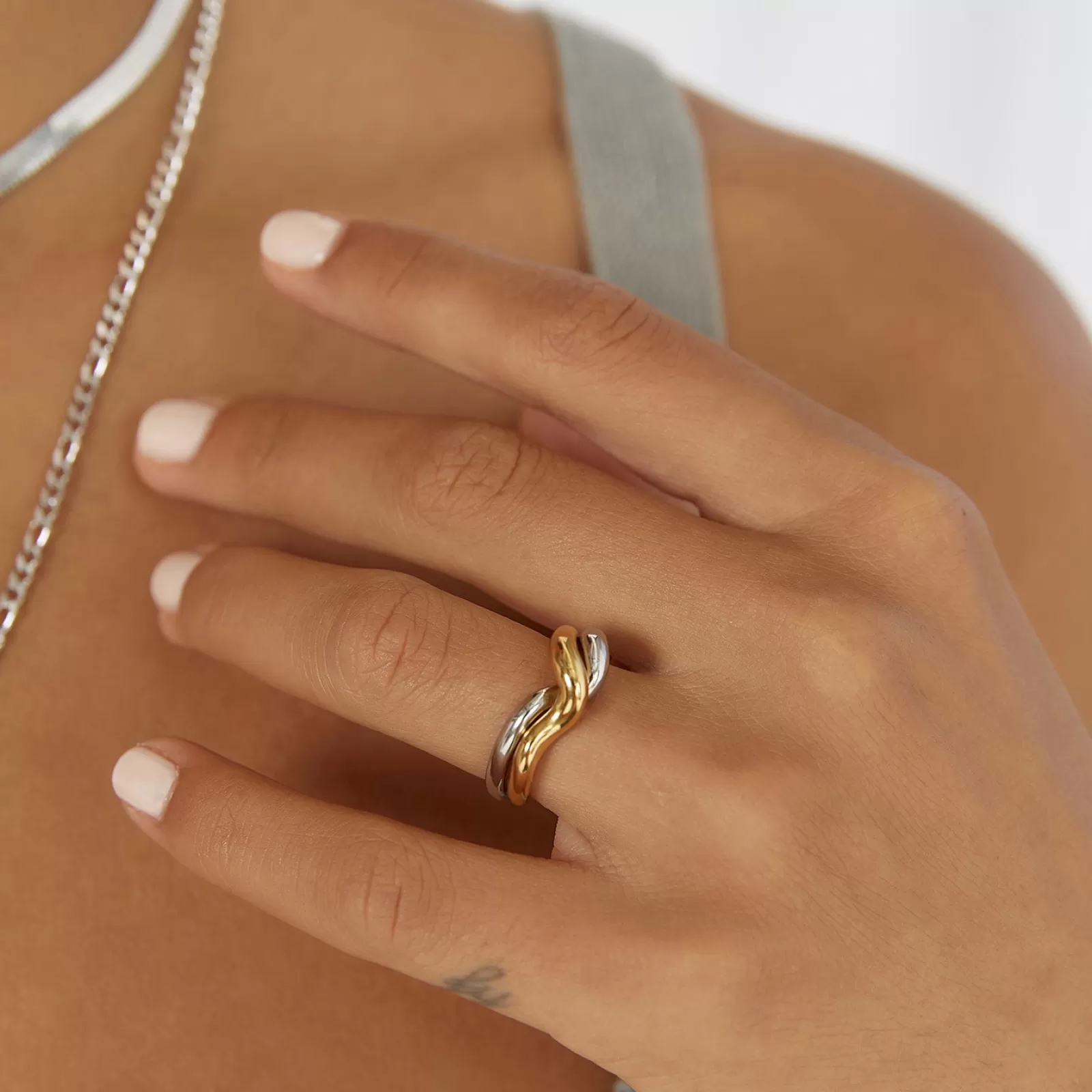 Arms Of Eve Stacking | Simi Two Tone Ring