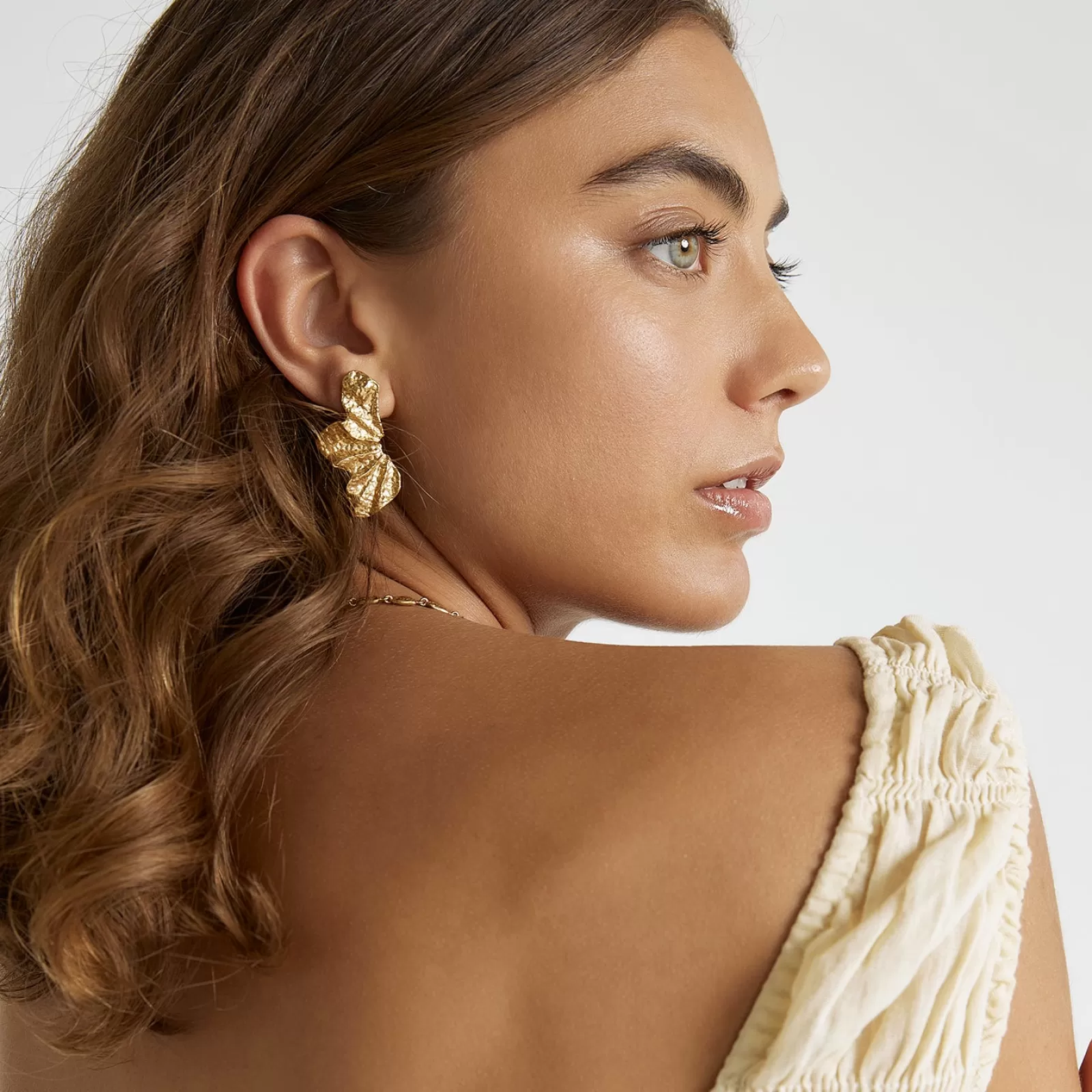 Arms Of Eve Gold | Statement | Stassia Gold Earrings