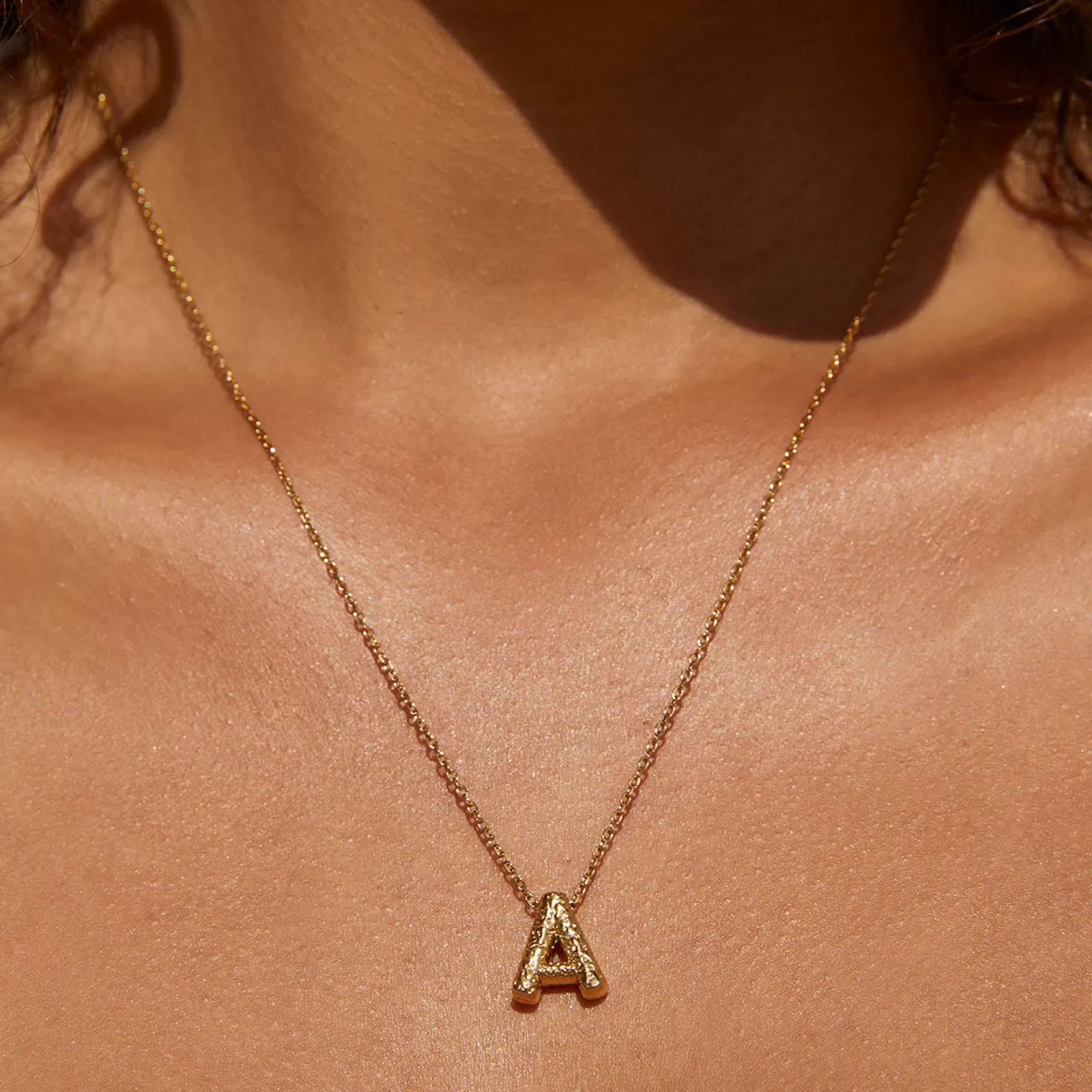 Arms Of Eve Gold | Pendant | Statement Gold Letter Necklace