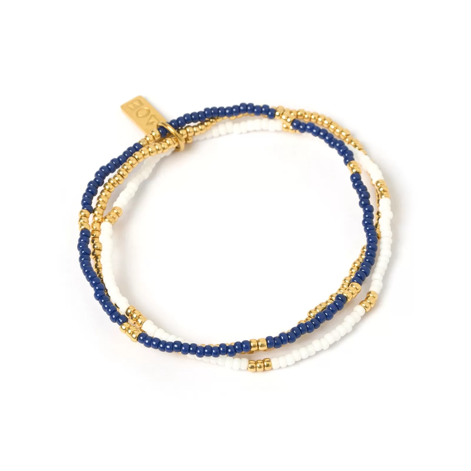 Arms Of Eve Beaded | Beaded | Sunny Bracelet Set - Navy