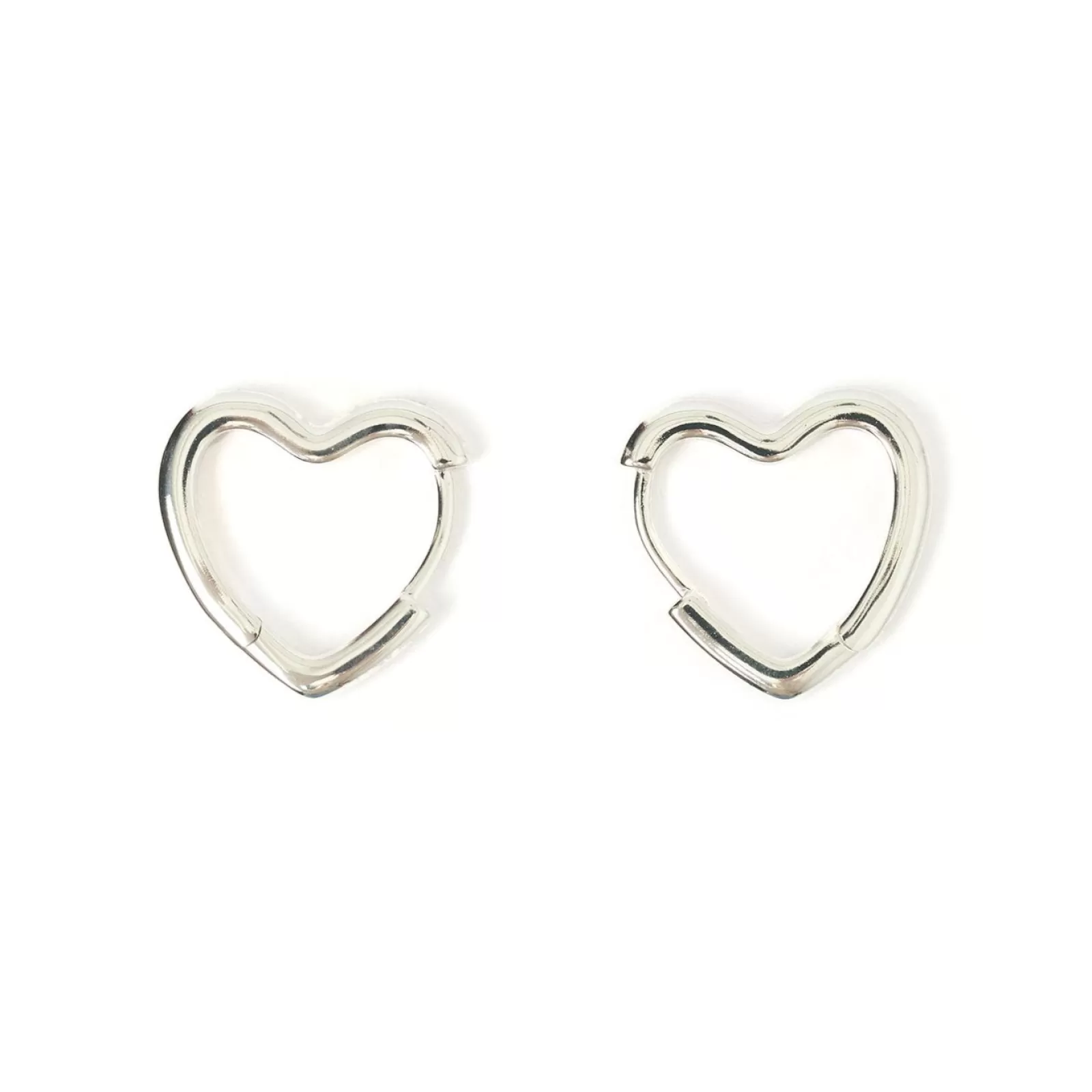 Arms Of Eve Silver | Hoops | Sweetheart Silver Earrings - Large