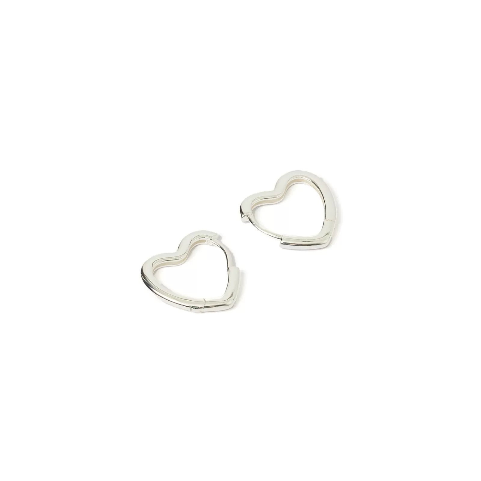 Arms Of Eve Silver | Hoops | Sweetheart Silver Earrings - Large