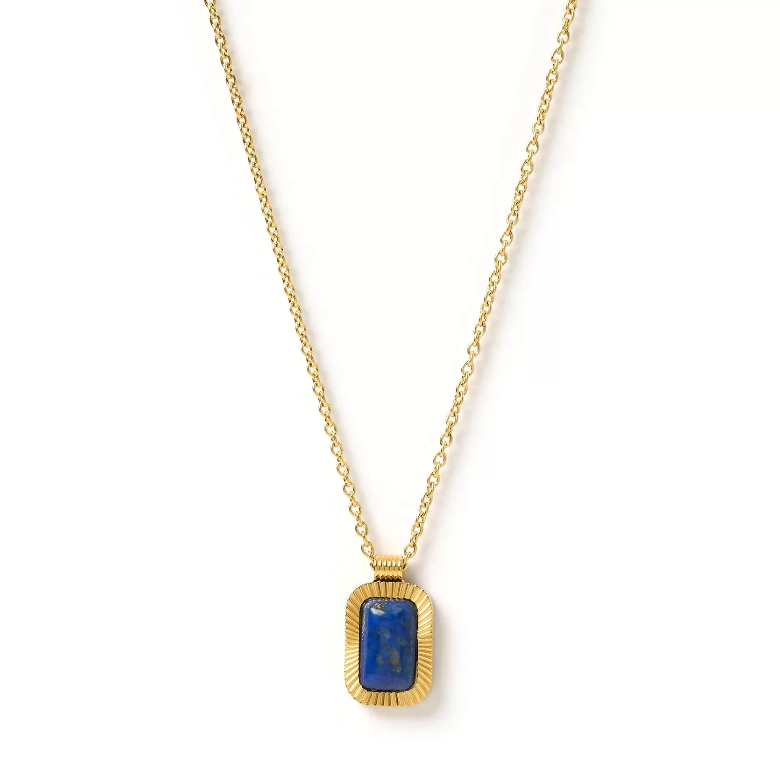 Arms Of Eve Stones | Pendant | Teo Gold Necklace - Lapis