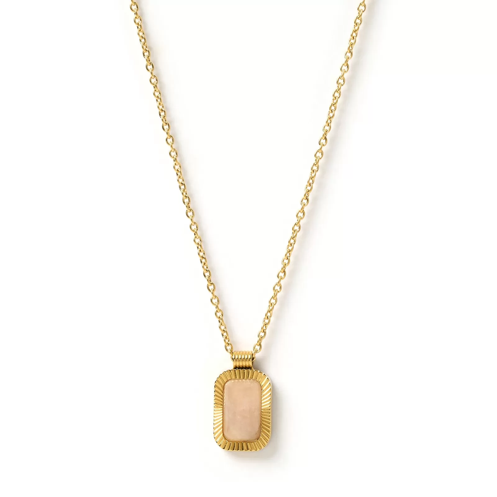 Arms Of Eve Stones | Pendant | Teo Gold Necklace - Rose