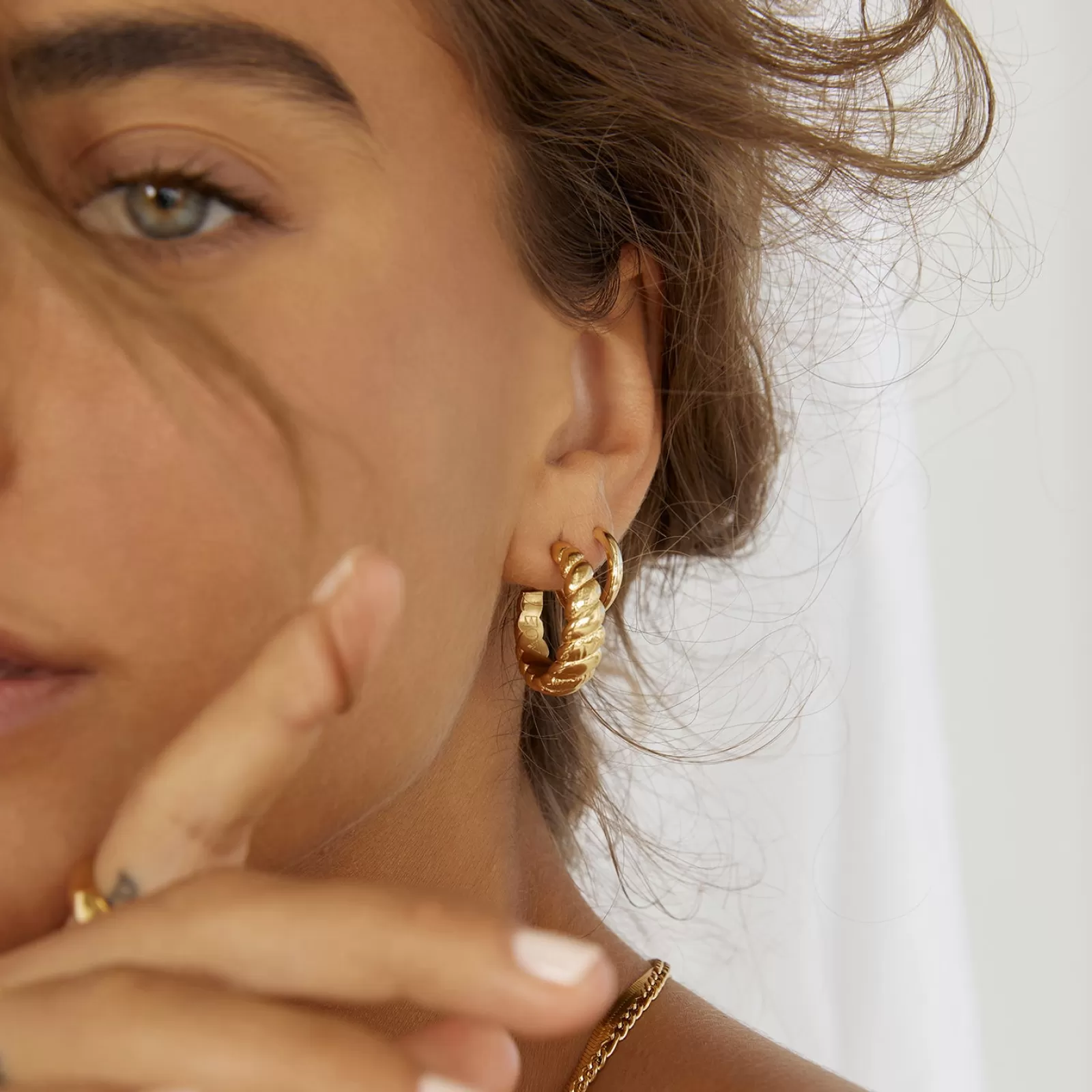 Arms Of Eve Gold | Statement | Tilly Gold Hoop Earrings