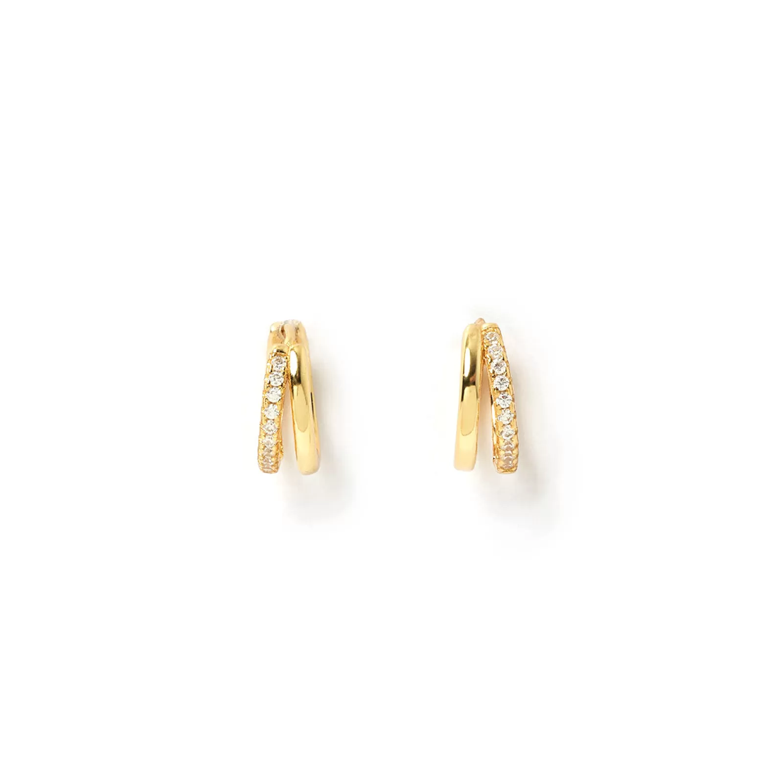 Arms Of Eve Huggies | Stones | Winnie Gold Huggie Earrings