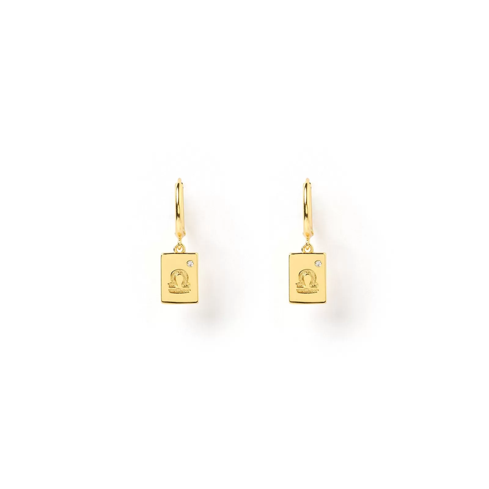 Arms Of Eve Gold | Charms | Zodiac Gold Tag Earrings